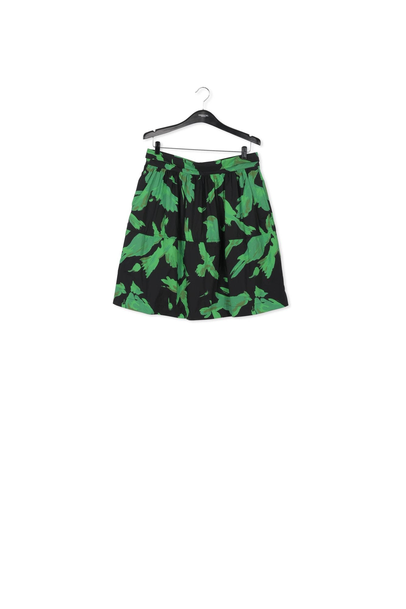 Black and green gathered mini skirt RE—SSENTIEL | Essentiel second hand