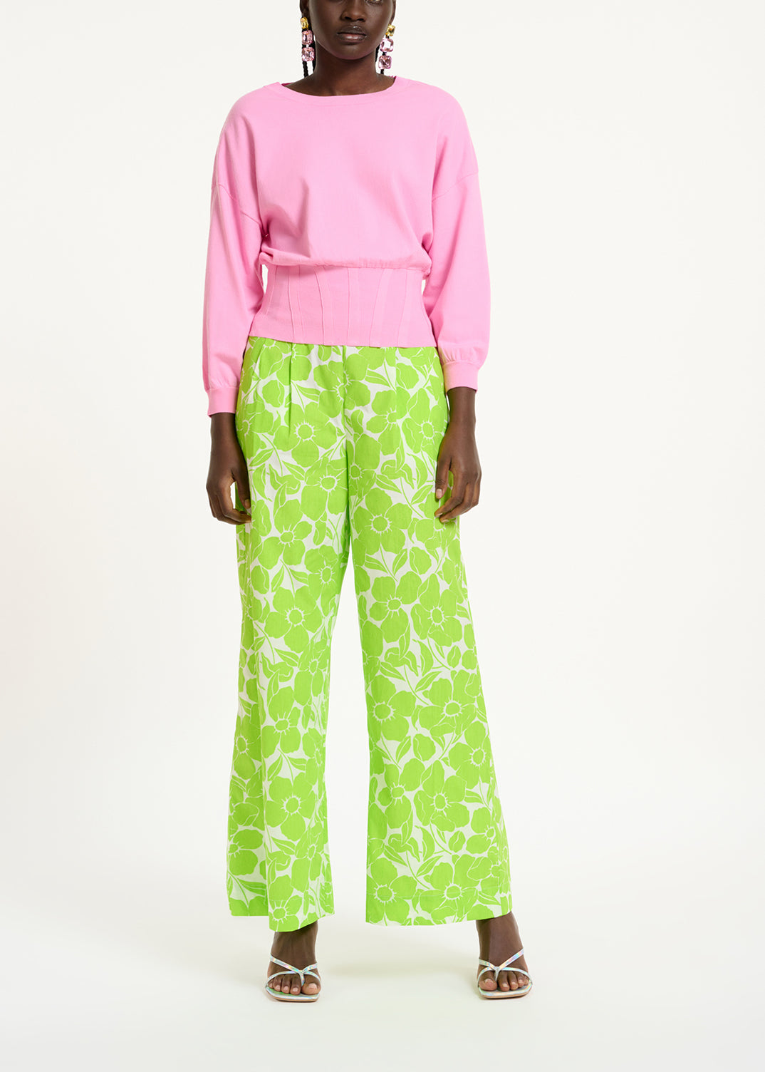 Pull rose clair à taille cintrée RE—SSENTIEL | Essentiel second hand