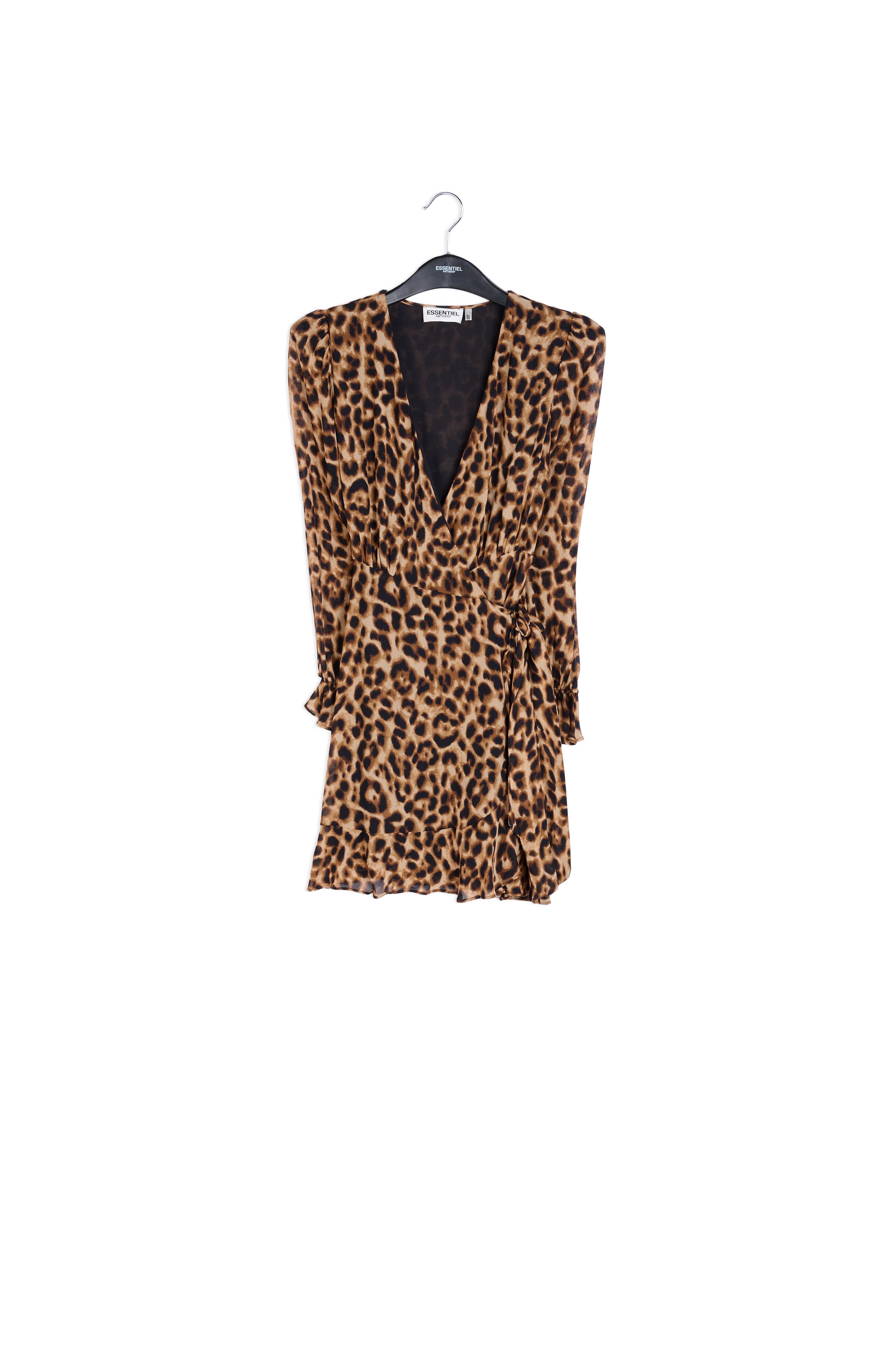 Wrap dress with leopard print RE—SSENTIEL | Essentiel second hand