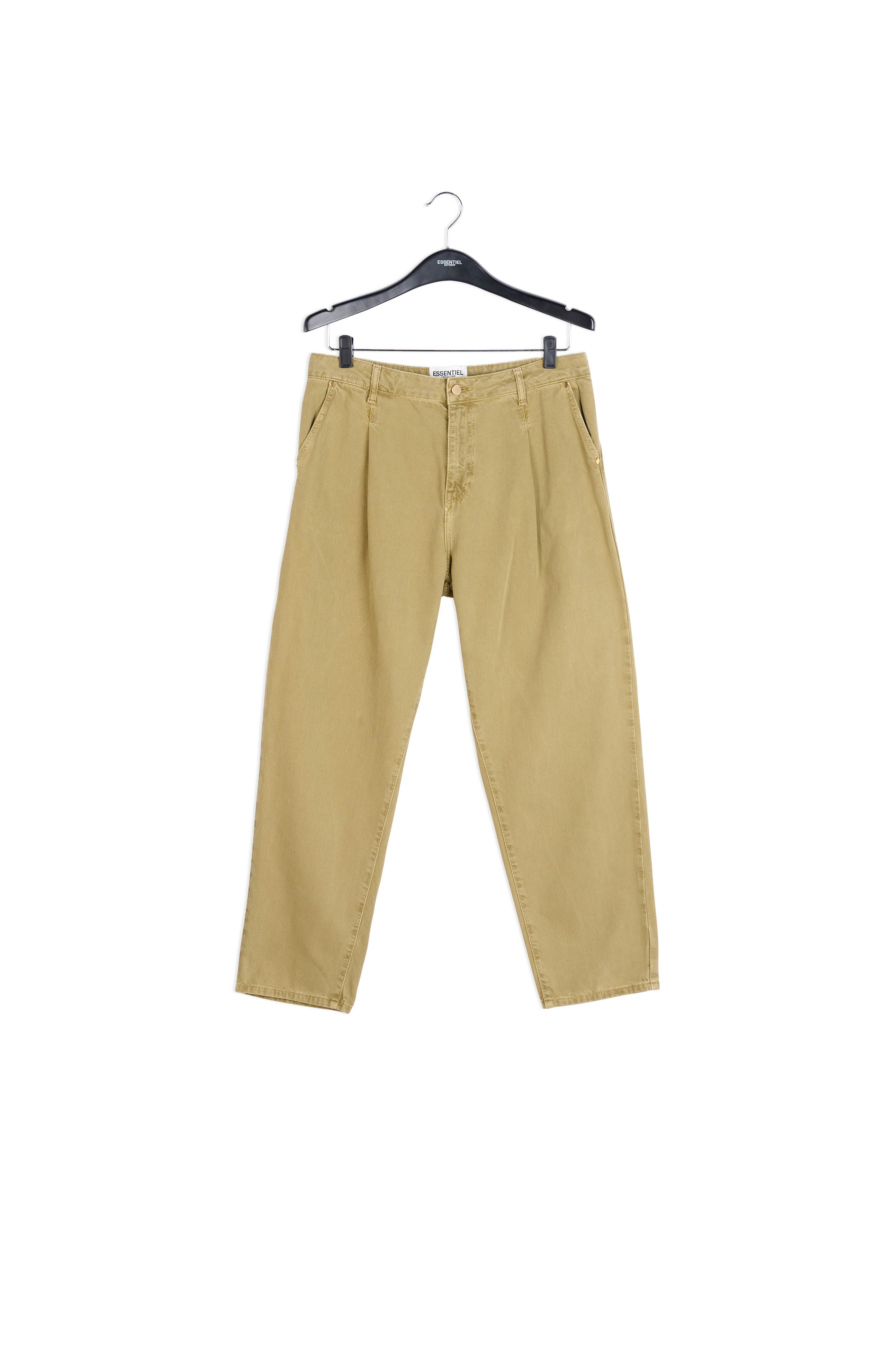 Army green high-rise jeans RE—SSENTIEL | Essentiel second hand