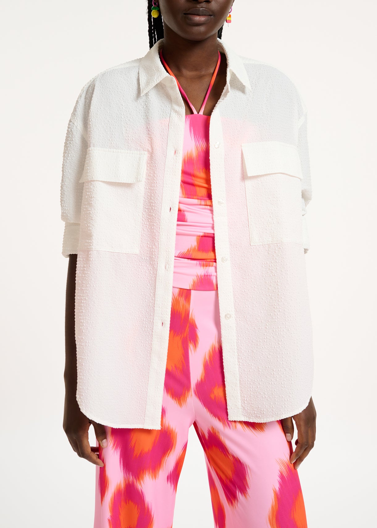 White oversized shirt RE—SSENTIEL | Essentiel second hand