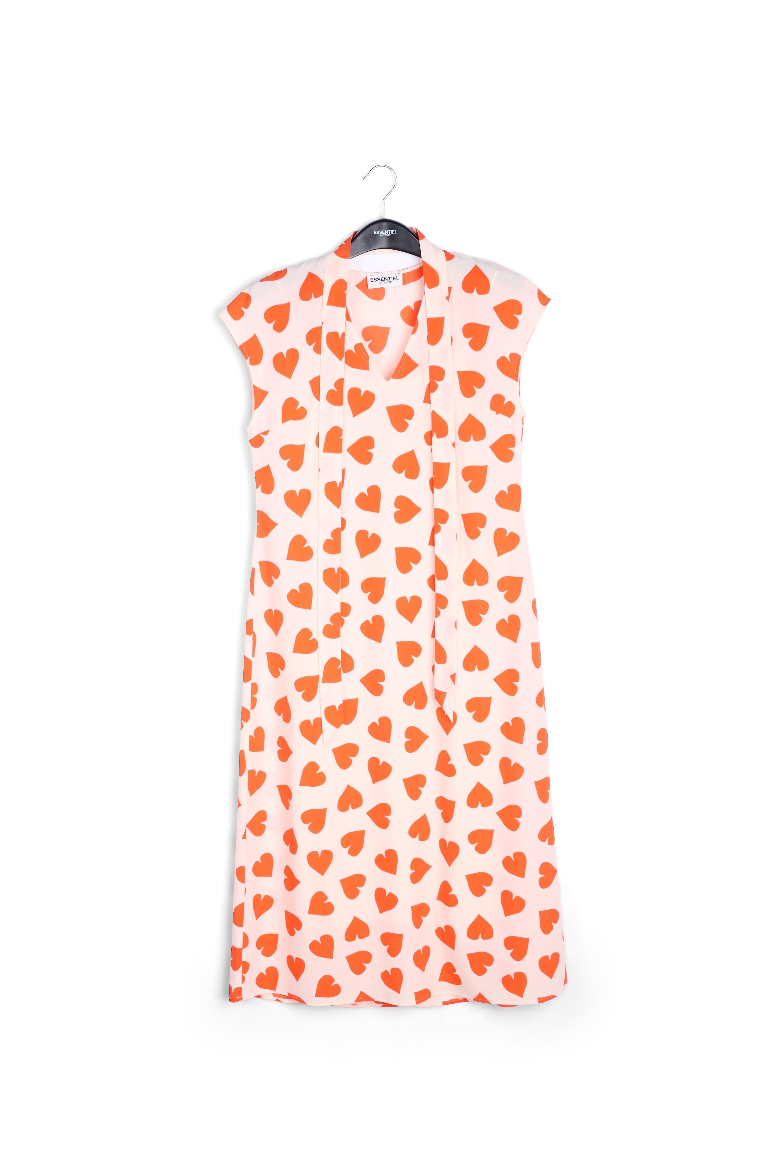 Zomerjurk met rode hartenprint RE—SSENTIEL | Essentiel second hand