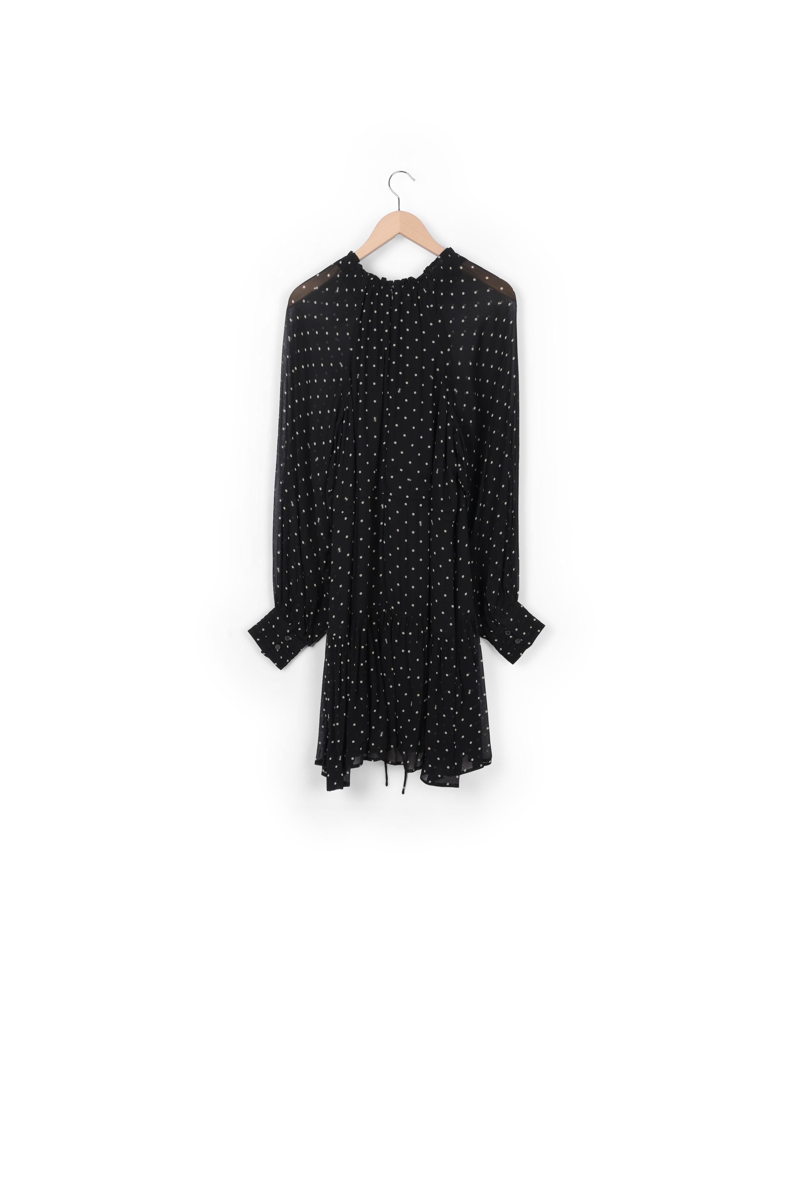 Mini robe à pois noir et blanc classé RE—SSENTIEL | Essentiel second hand