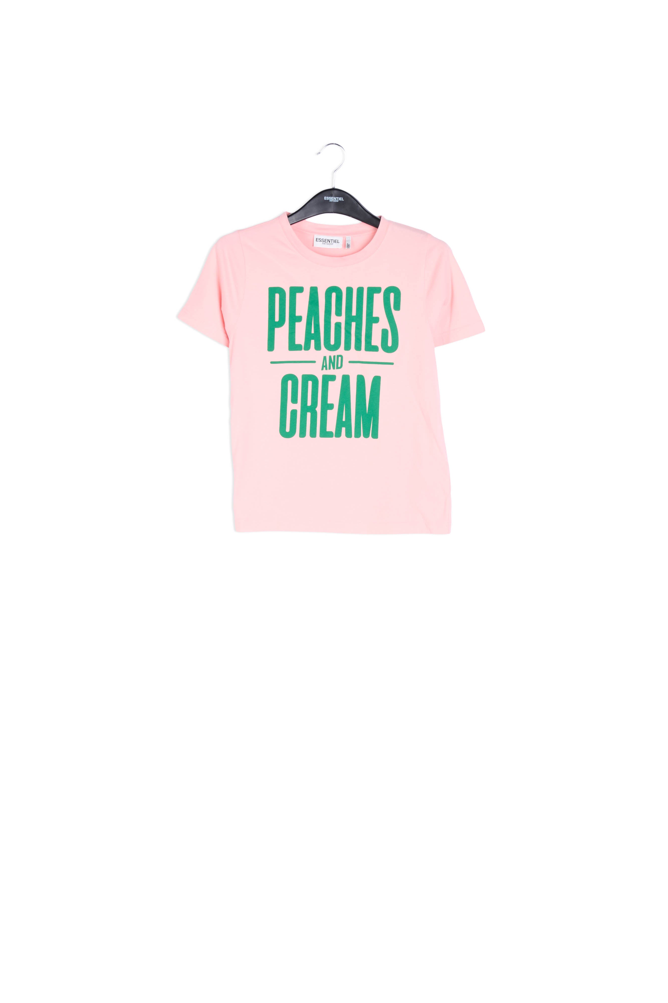 Pink printed cotton t-shirt RE—SSENTIEL | Essentiel second hand