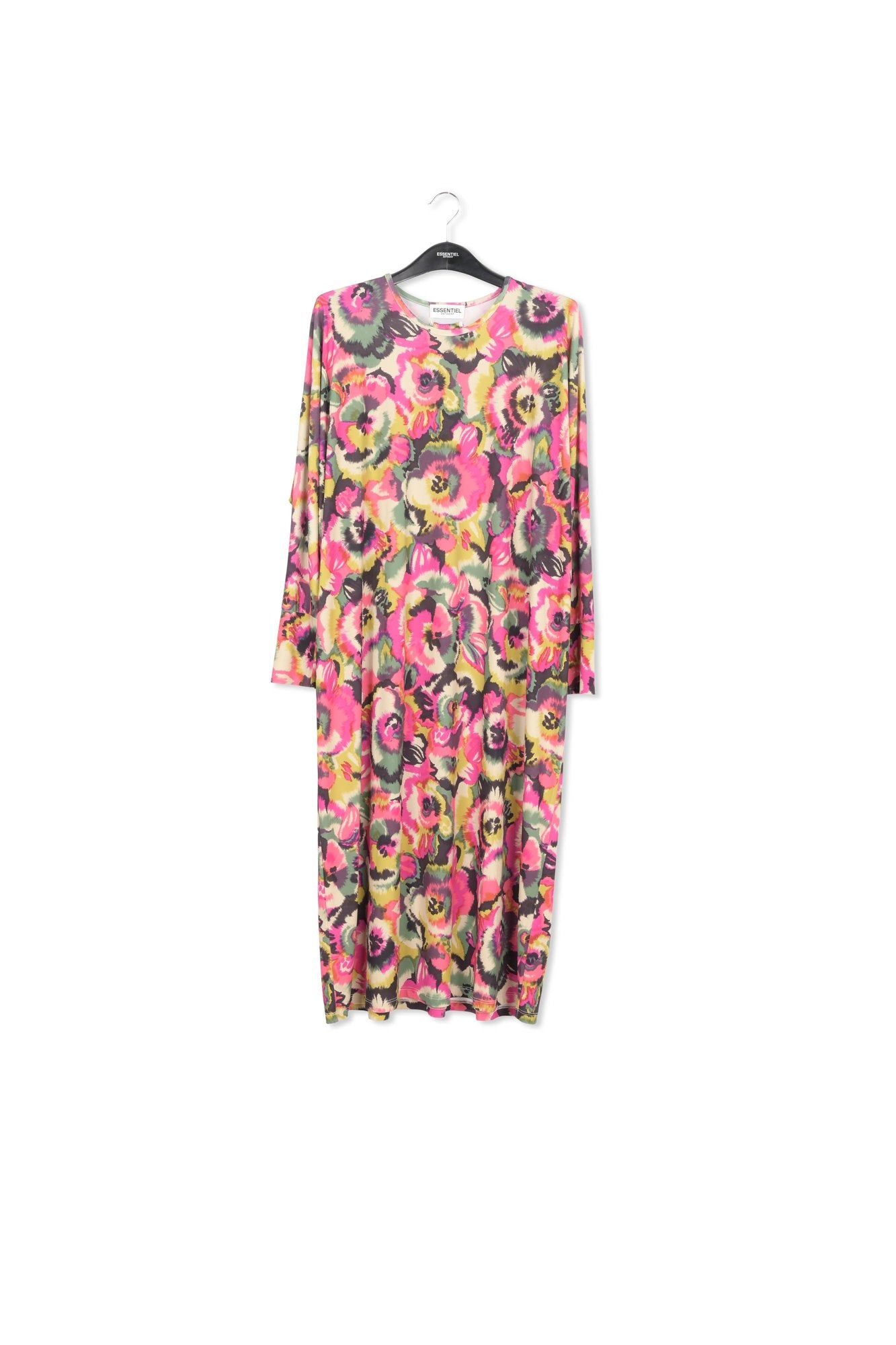 Multicolor midi-length dress with floral print RE—SSENTIEL | Essentiel second hand