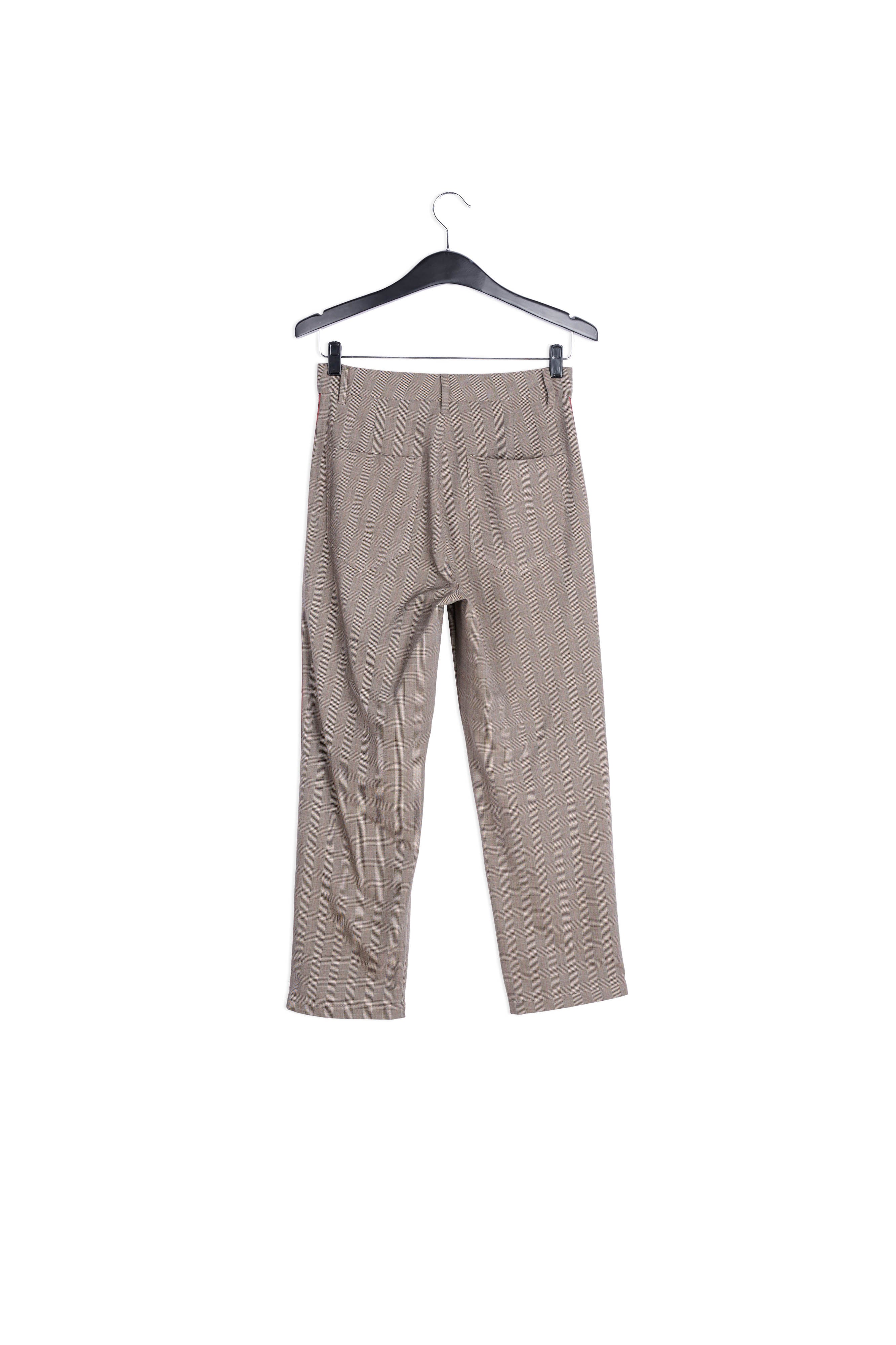 Pantalon gris foncé à carreaux RE—SSENTIEL | Essentiel second hand