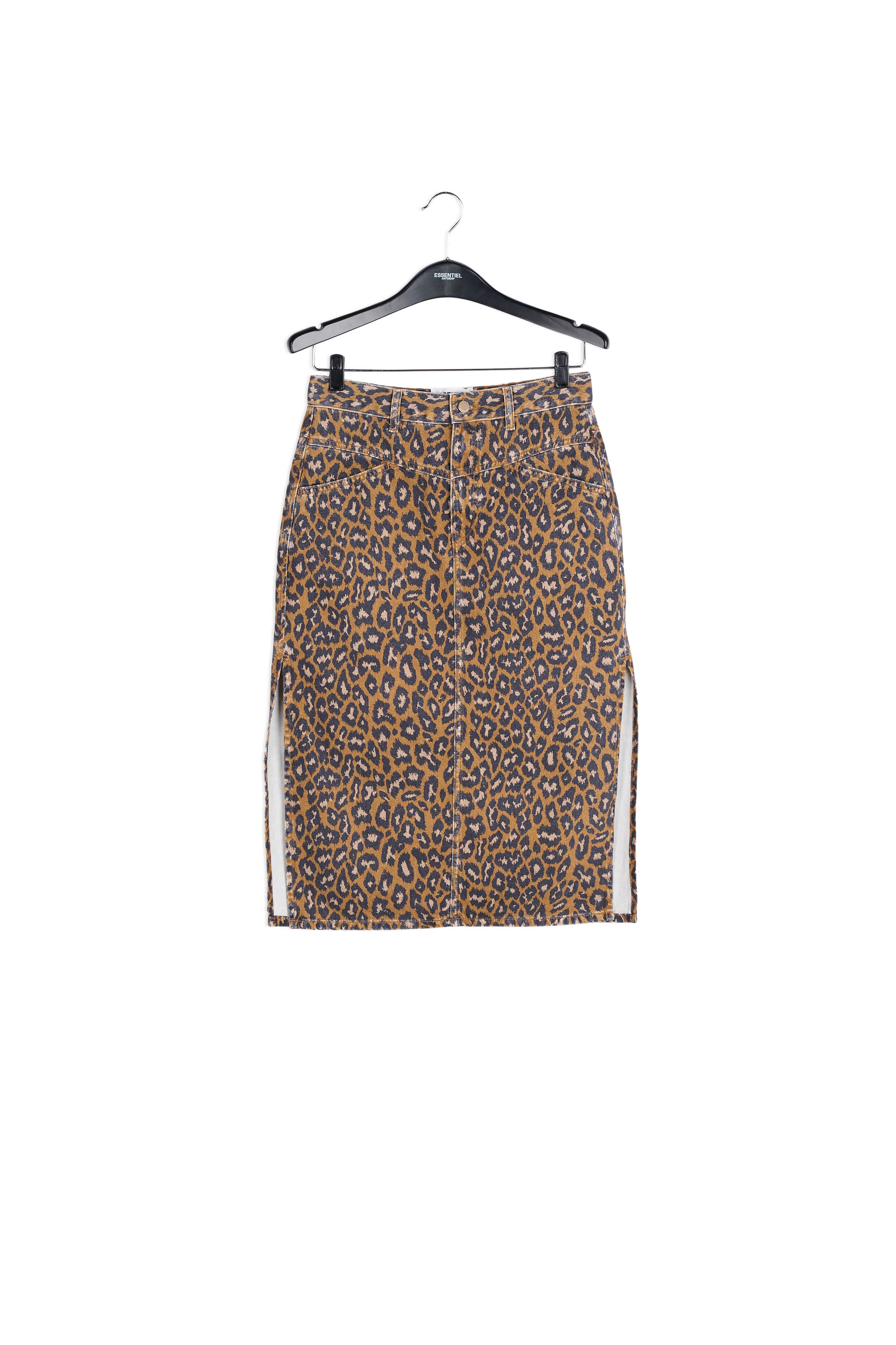 Print Denim miniskirt RE—SSENTIEL | Essentiel second hand