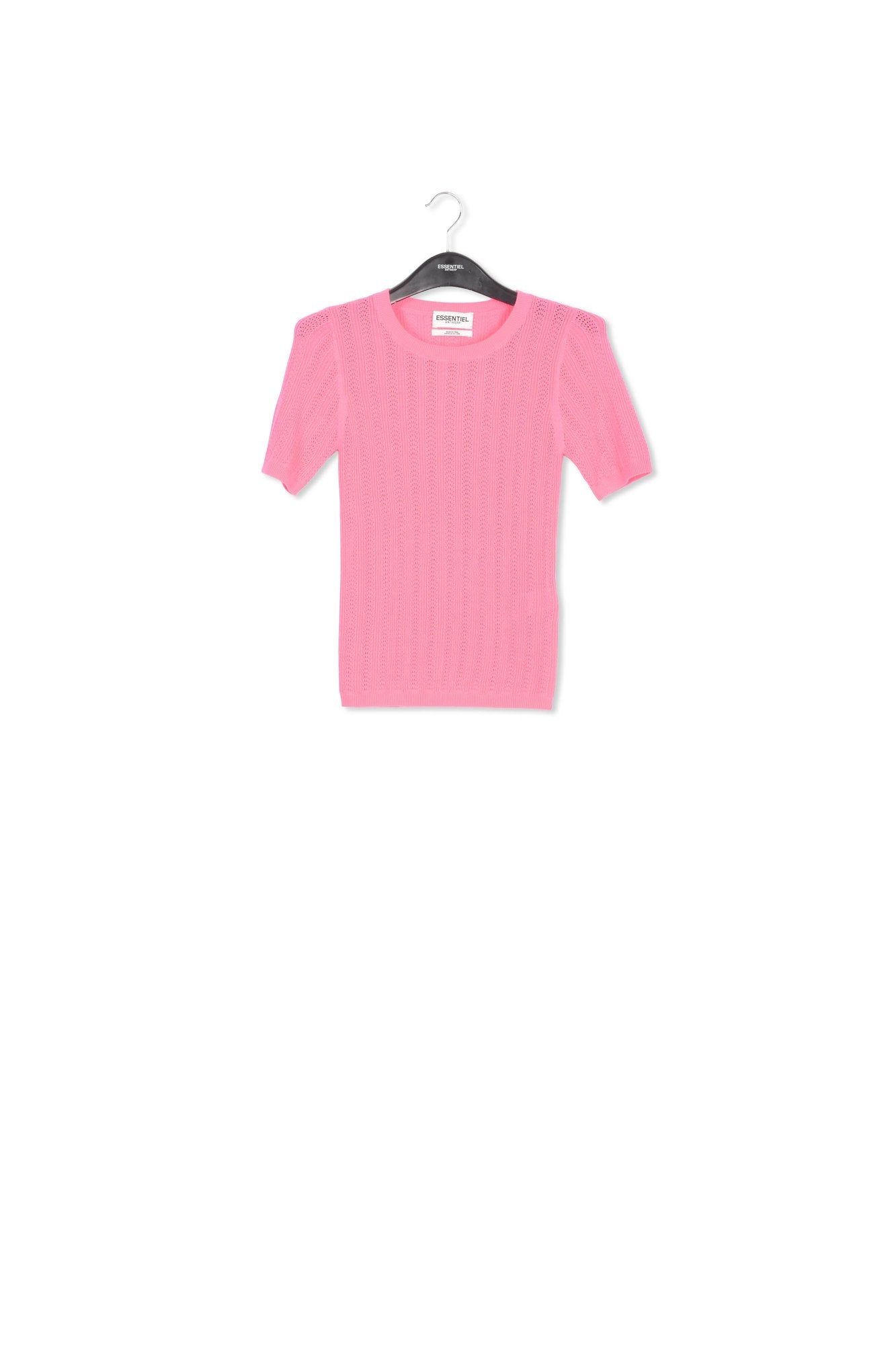Top en pointelle rose RE—SSENTIEL | Essentiel second hand