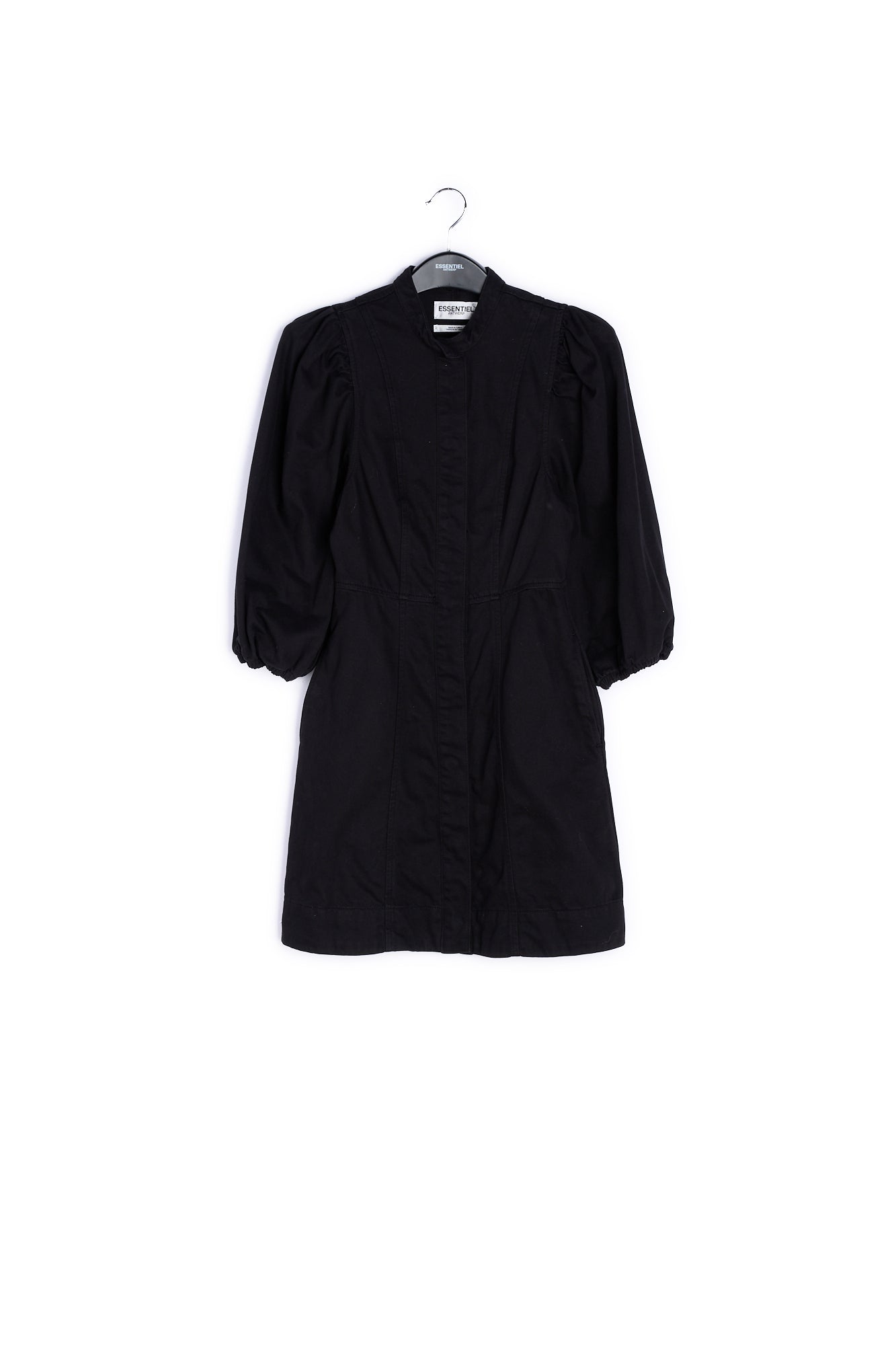 Black denim mini dress RE—SSENTIEL | Essentiel second hand
