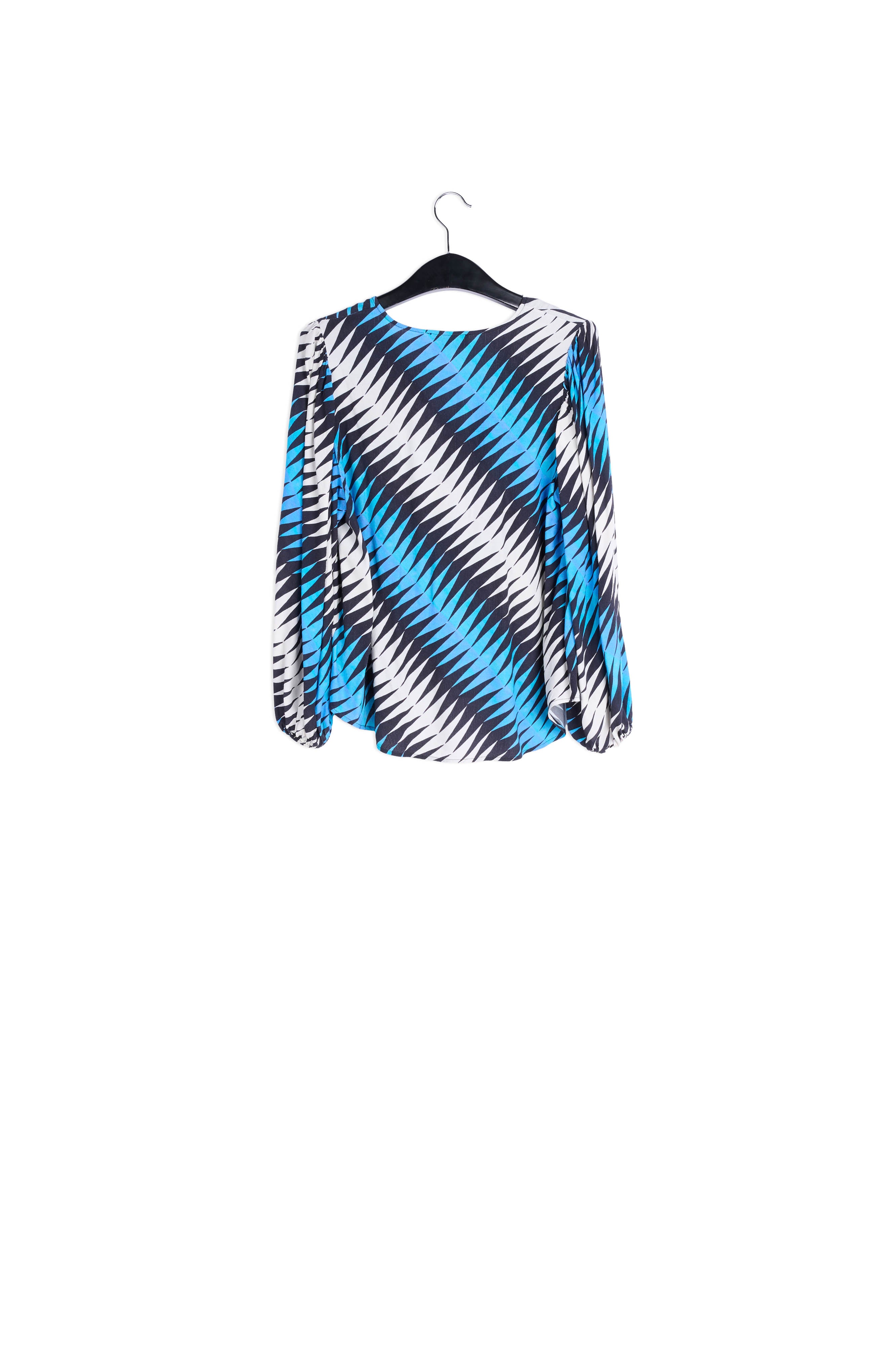 Grafische top met volumineuze mouwen RE—SSENTIEL | Essentiel second hand