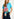Blue cotton-jersey 'Woman Reading' T-shirt - collaboration with KMSKA Faume - seconde main