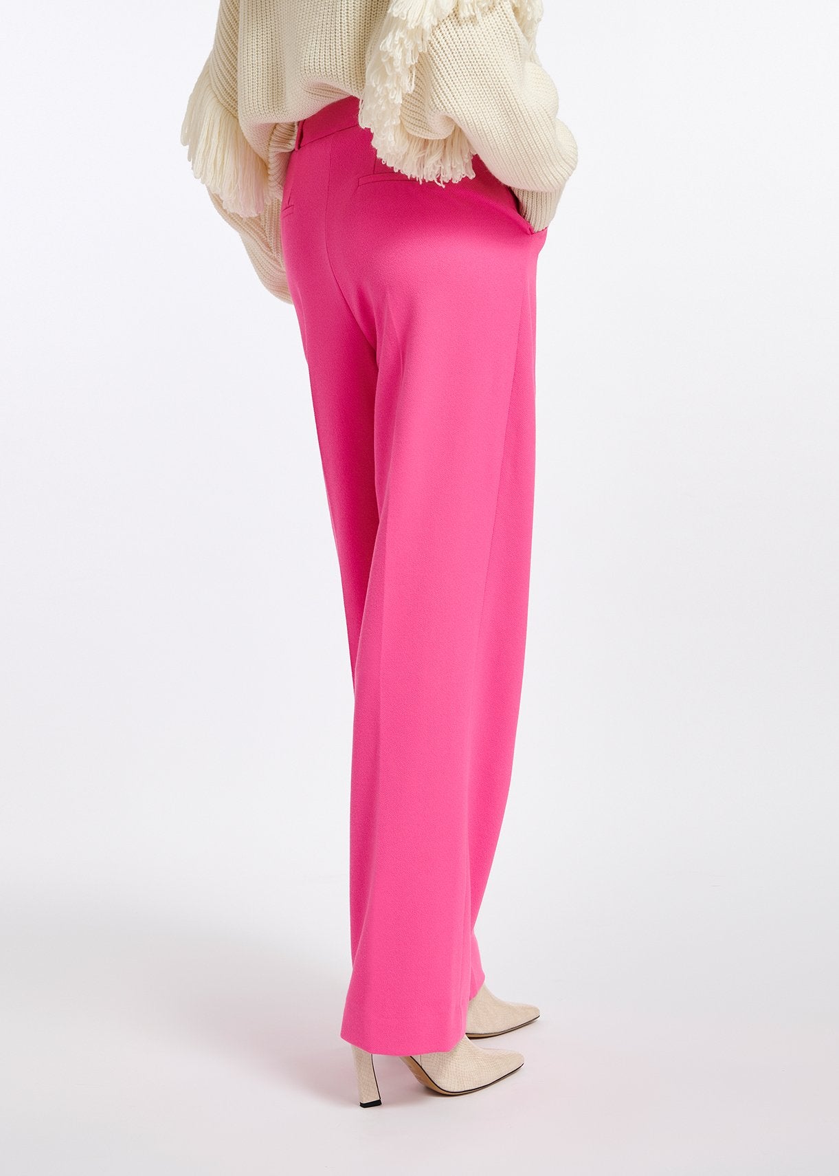 Bright pink tailored pants RE—SSENTIEL | Essentiel second hand
