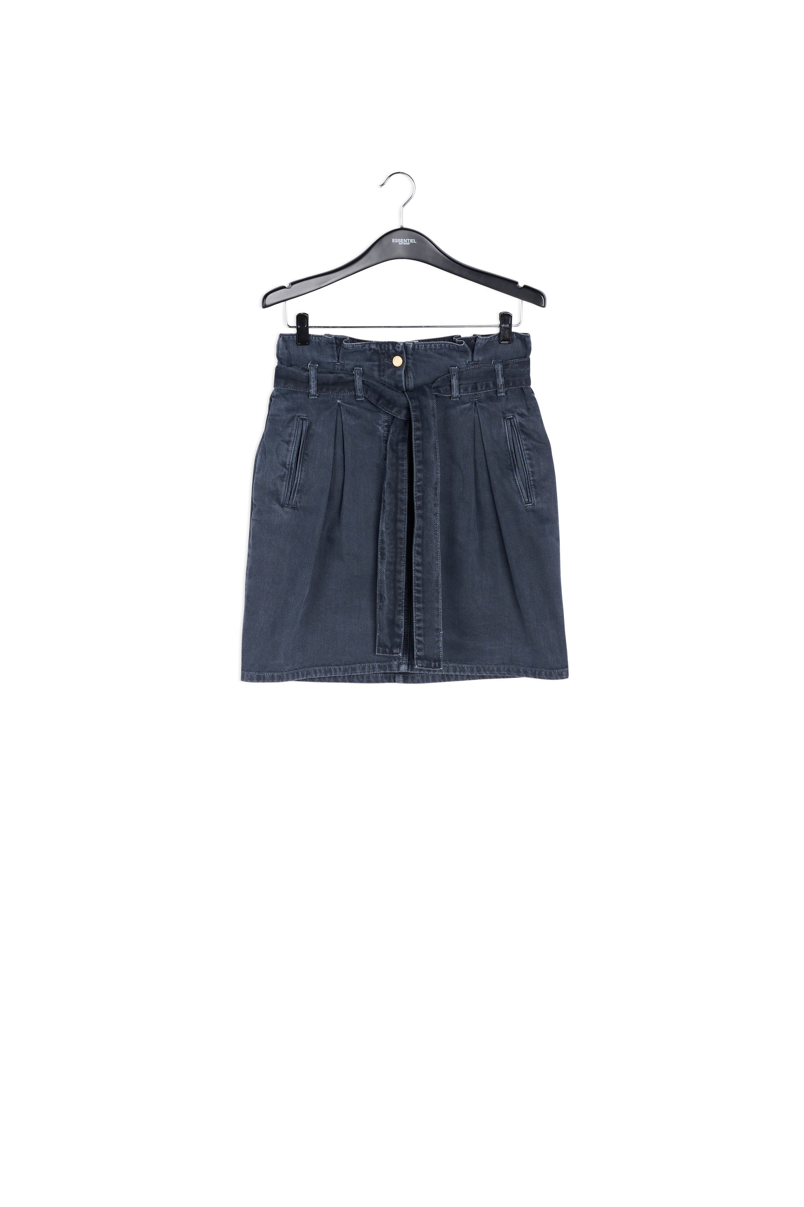 Minijupe noire à taille haute RE—SSENTIEL | Essentiel second hand