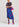 Blue floral and polka dot silk midi skirt Faume - seconde main