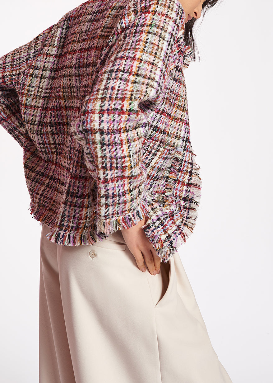 Multicolor tweed jacket RE—SSENTIEL | Essentiel second hand