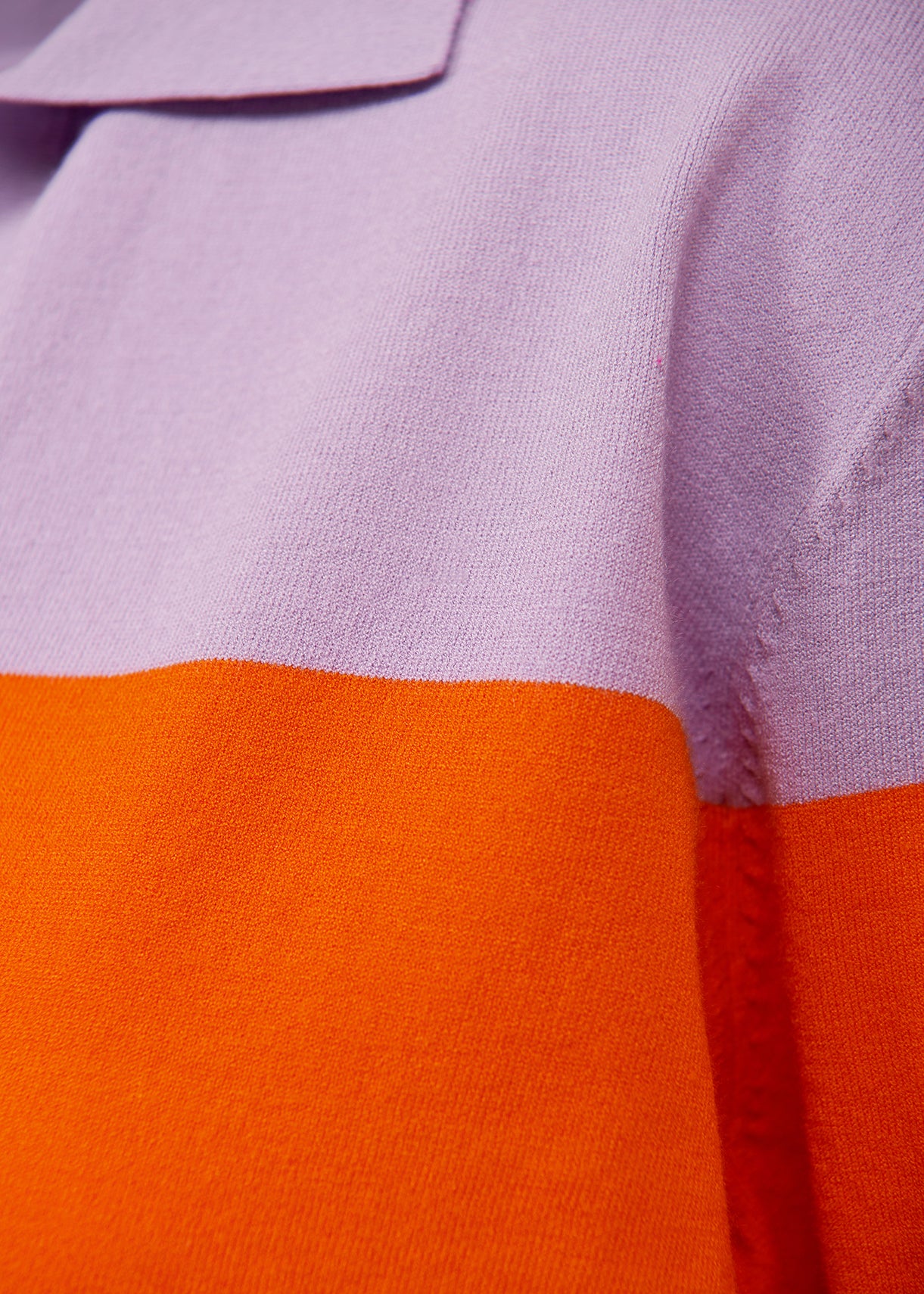 Oranje en lila gebreide polotop RE—SSENTIEL | Essentiel second hand