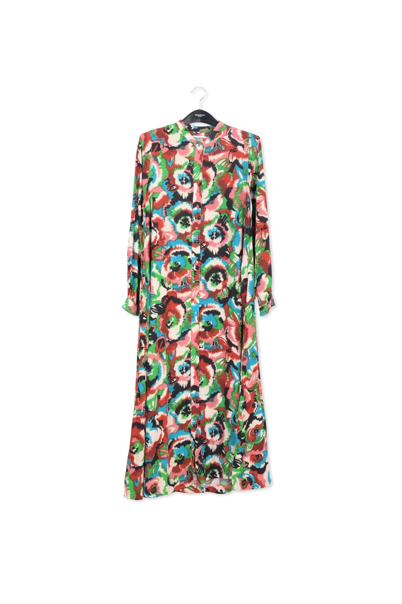 Multicolor floral-print shirt dress RE—SSENTIEL | Essentiel second hand