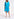 Blauwe mini-jurk met volants Faume - seconde main