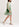 Mint green floral-print a-line dress Faume - seconde main