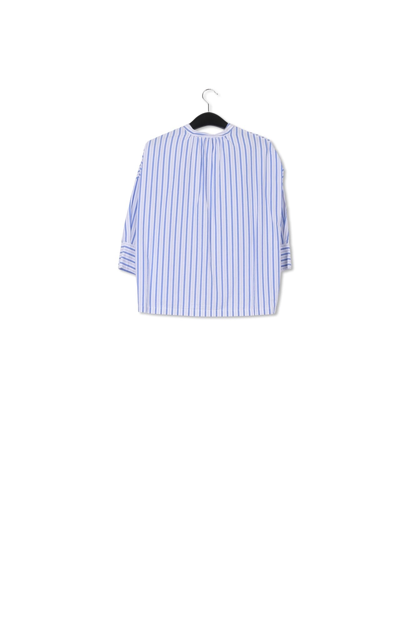 Light blue cotton shirt with embroidery RE—SSENTIEL | Essentiel second hand