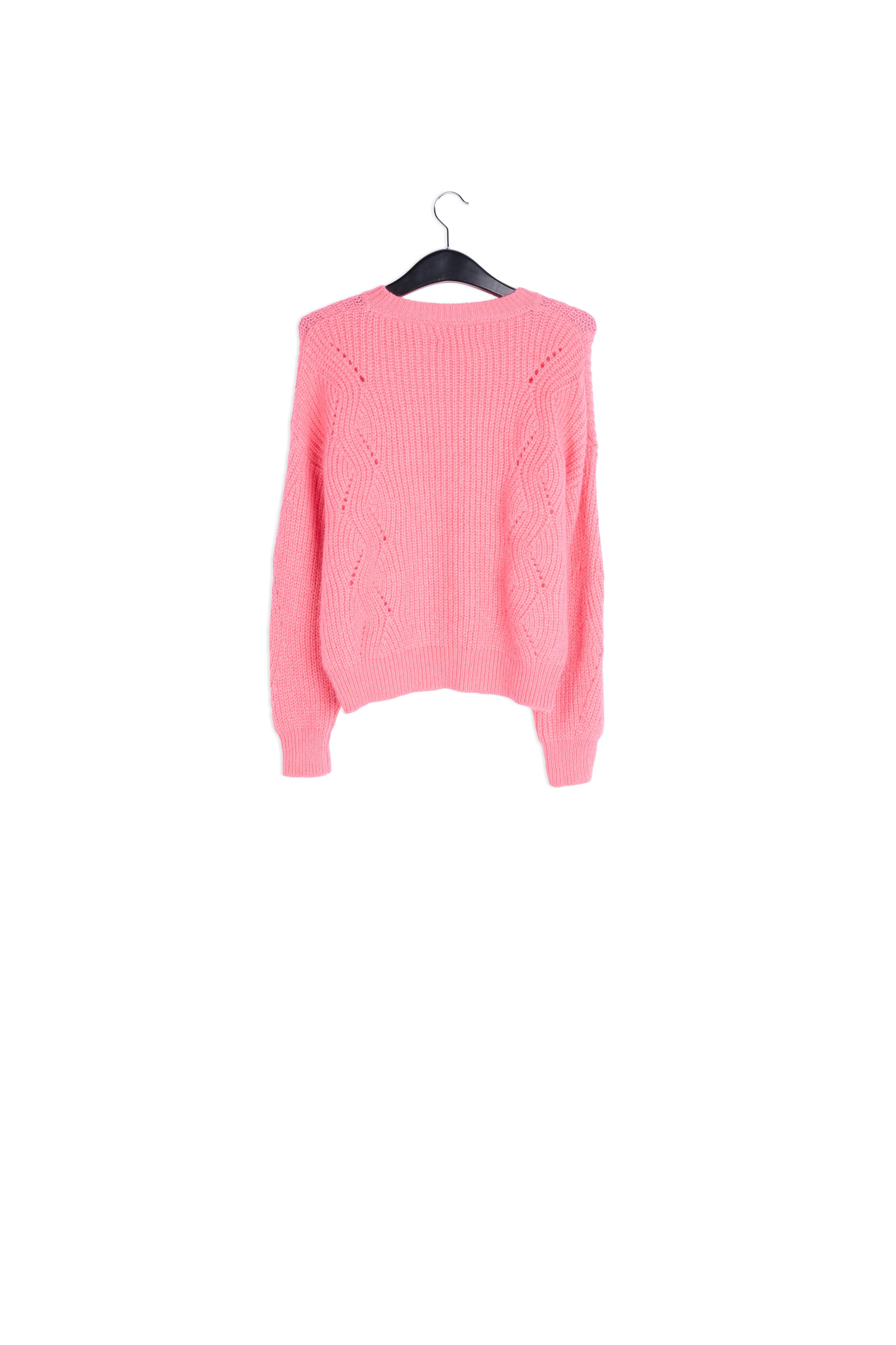 Pink ribbed mohair-blend sweater RE—SSENTIEL | Essentiel second hand