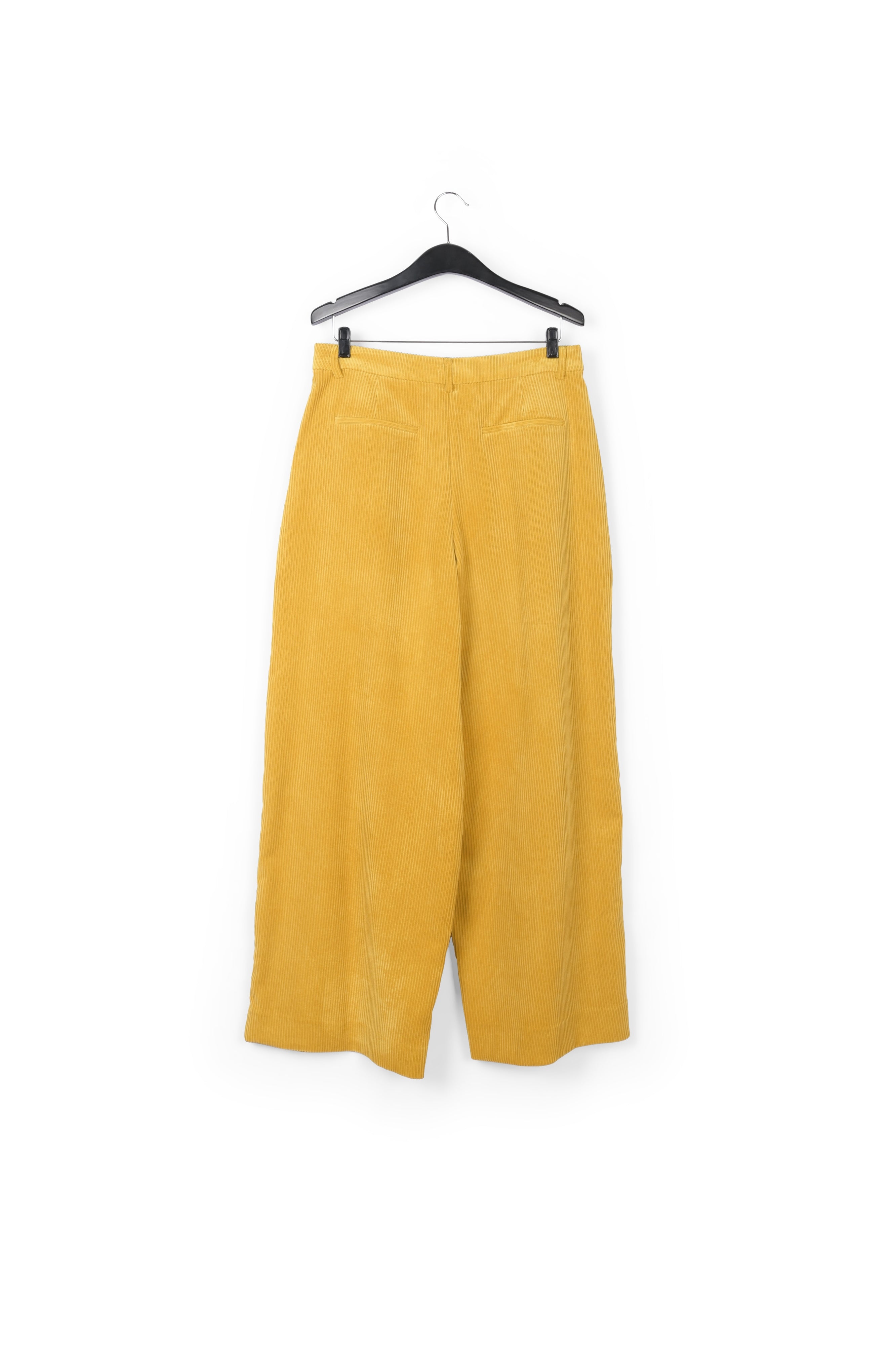 Ochre wide-leg corduroy pants RE—SSENTIEL | Essentiel second hand