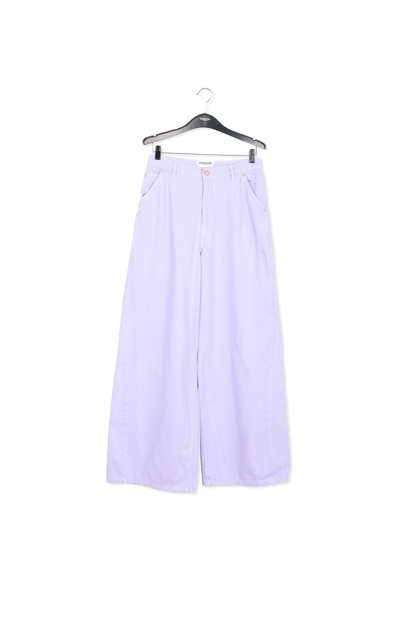 Lilac denim wide-leg jeans RE—SSENTIEL | Essentiel second hand