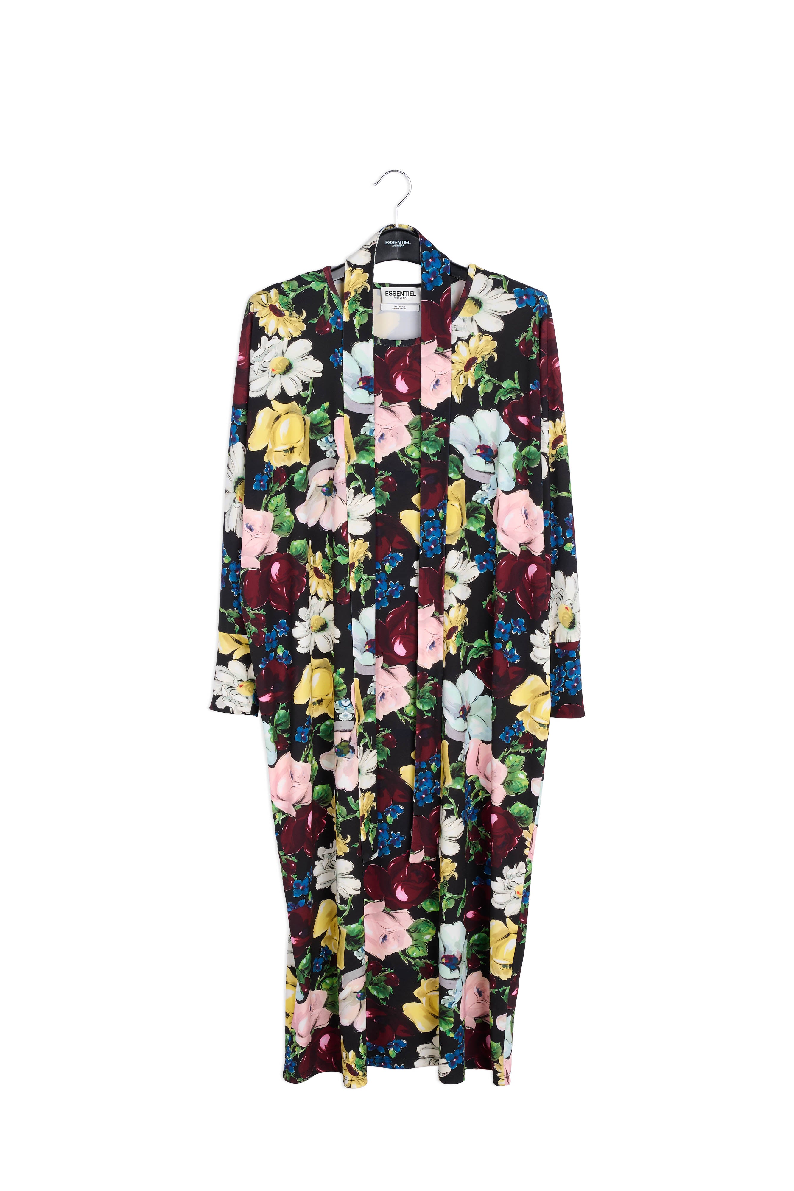 Midi-jurk met tekst RE—SSENTIEL | Essentiel second hand