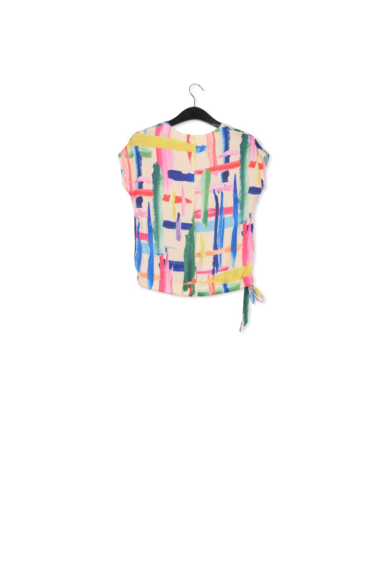 Multicolored graphic striped top RE—SSENTIEL | Essentiel second hand