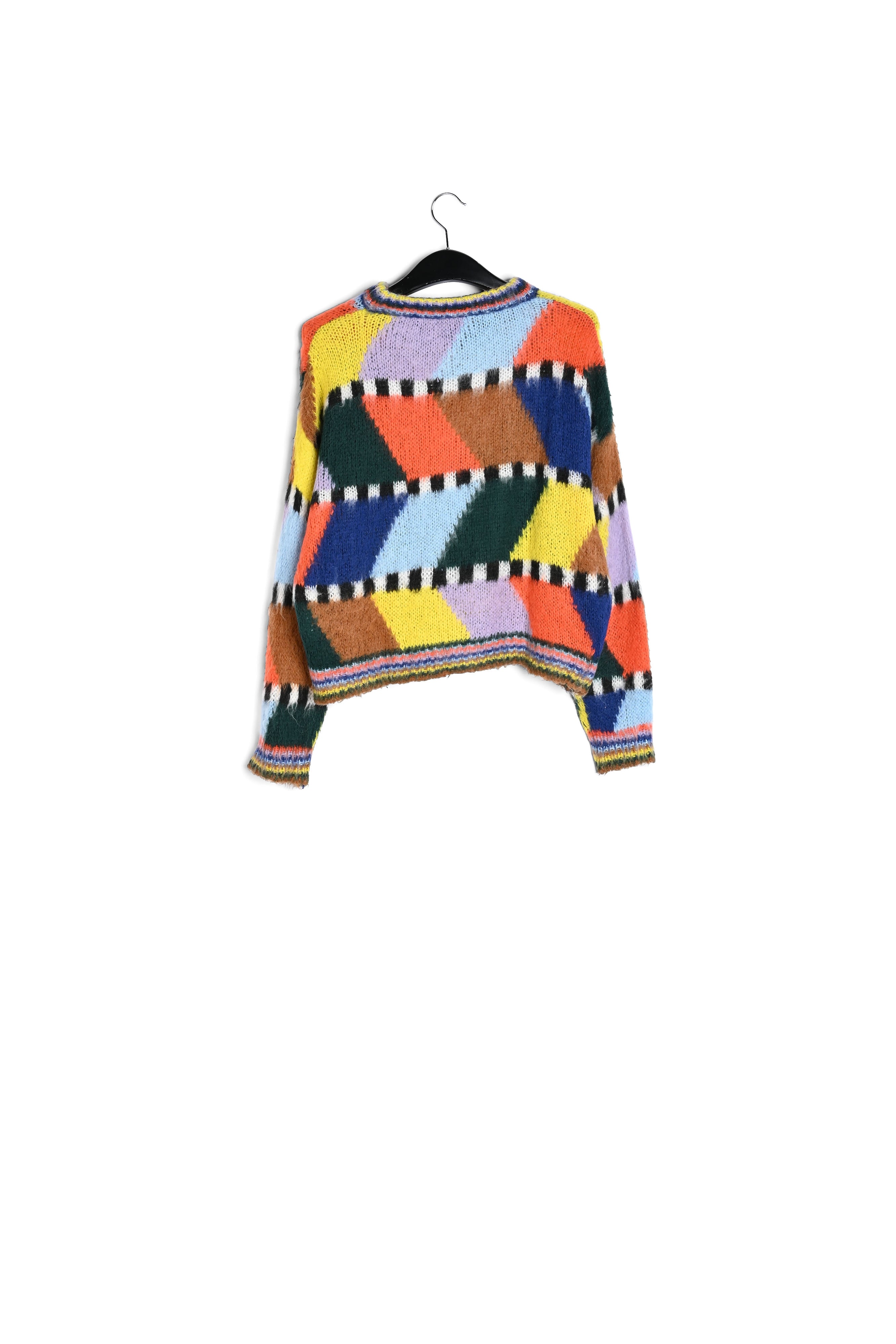 Intarsia fluffy sweater RE—SSENTIEL | Essentiel second hand