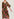 Multicolored graphic-print midi dress Faume - seconde main