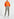 Bright orange denim jacket Faume - seconde main