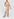 White, pink and khaki green floral jumpsuit Faume - seconde main