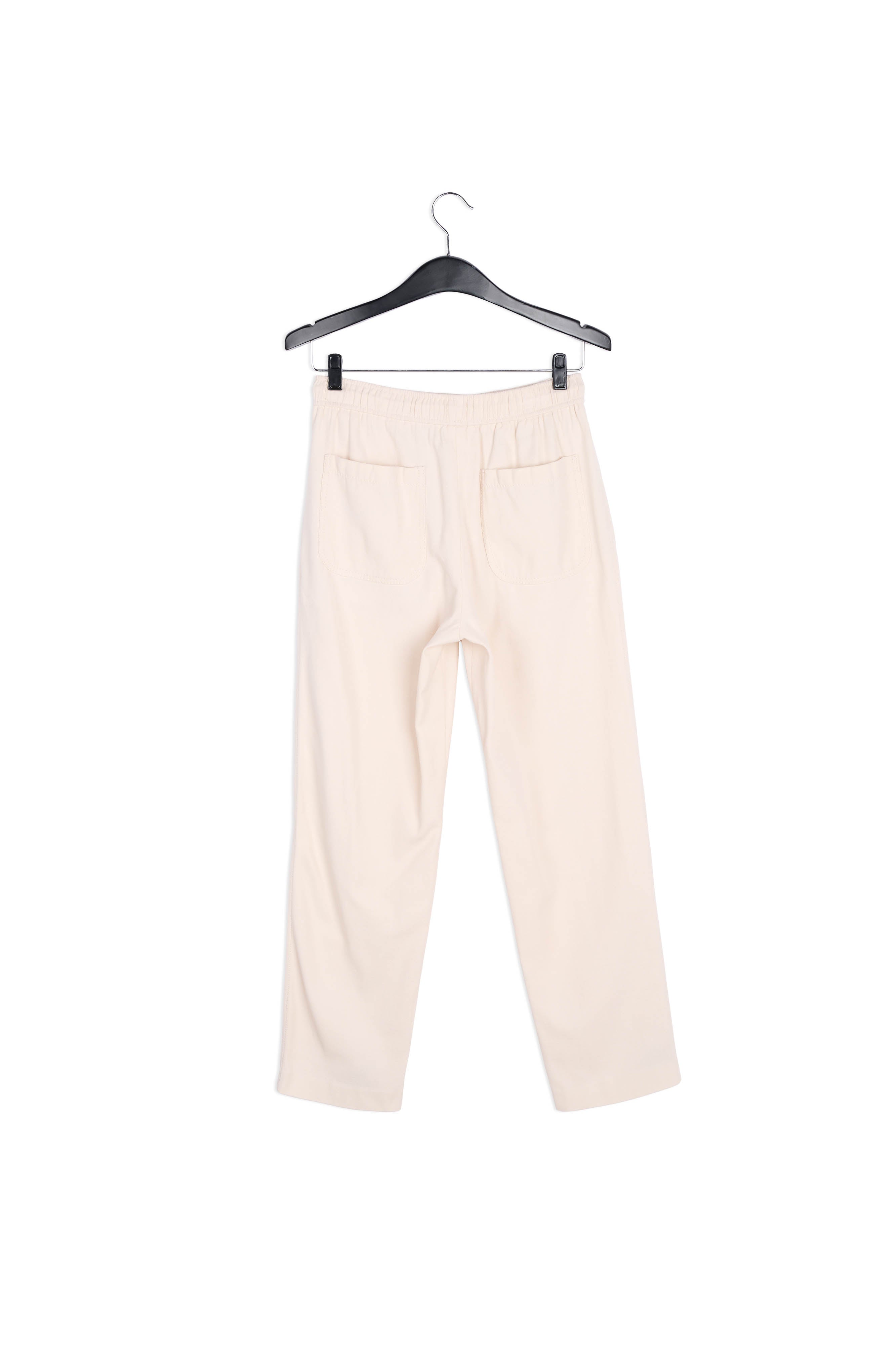 Gebroken witte broek met toelopende pijpen RE—SSENTIEL | Essentiel second hand