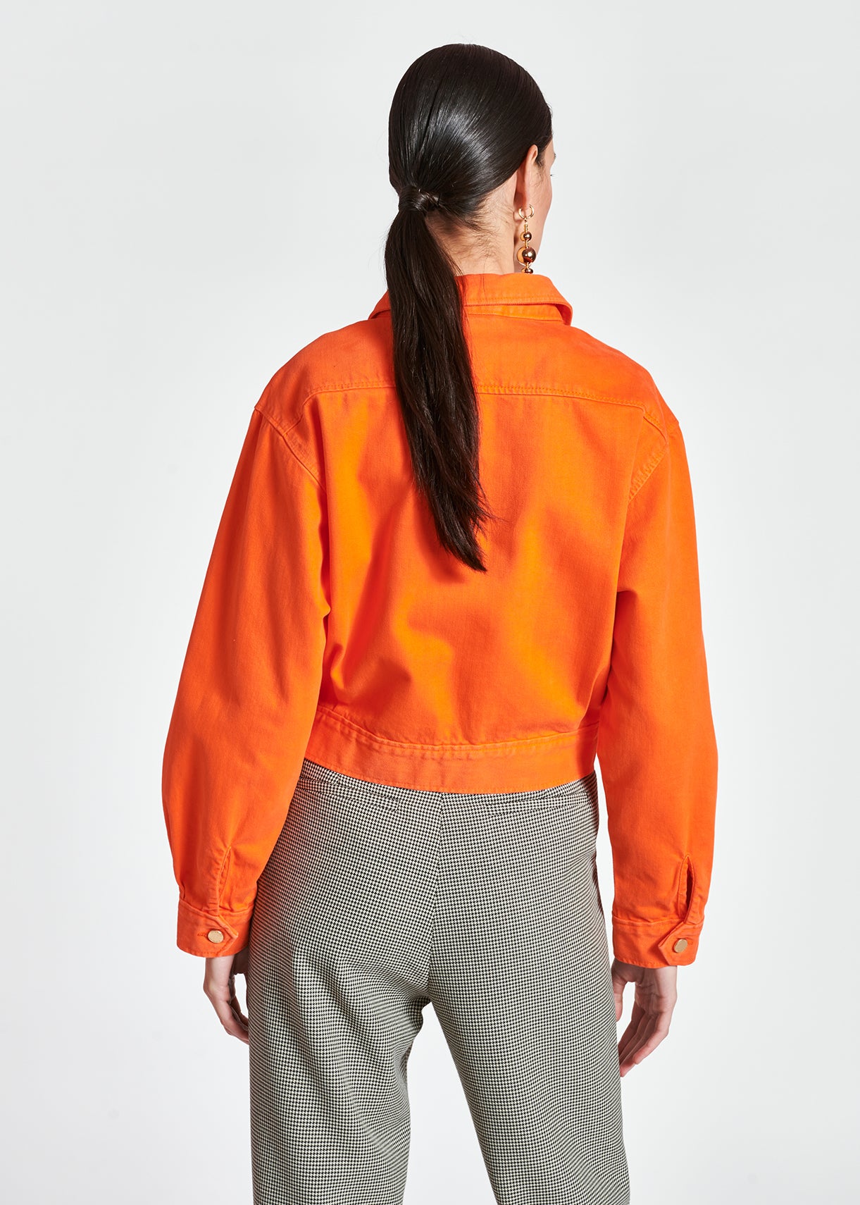 Bright orange denim jacket RE—SSENTIEL | Essentiel second hand