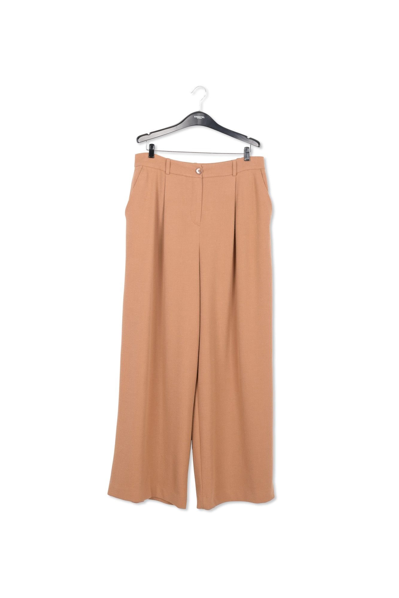Camel wide-leg pants RE—SSENTIEL | Essentiel second hand