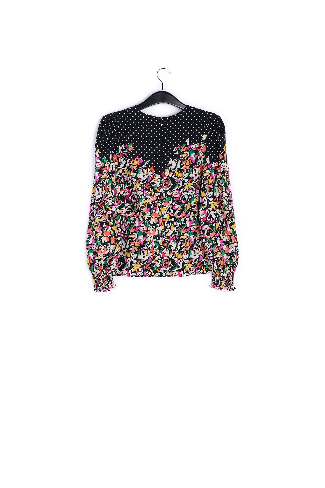 Colorful floral and polka-dot mixed-print top RE—SSENTIEL | Essentiel second hand