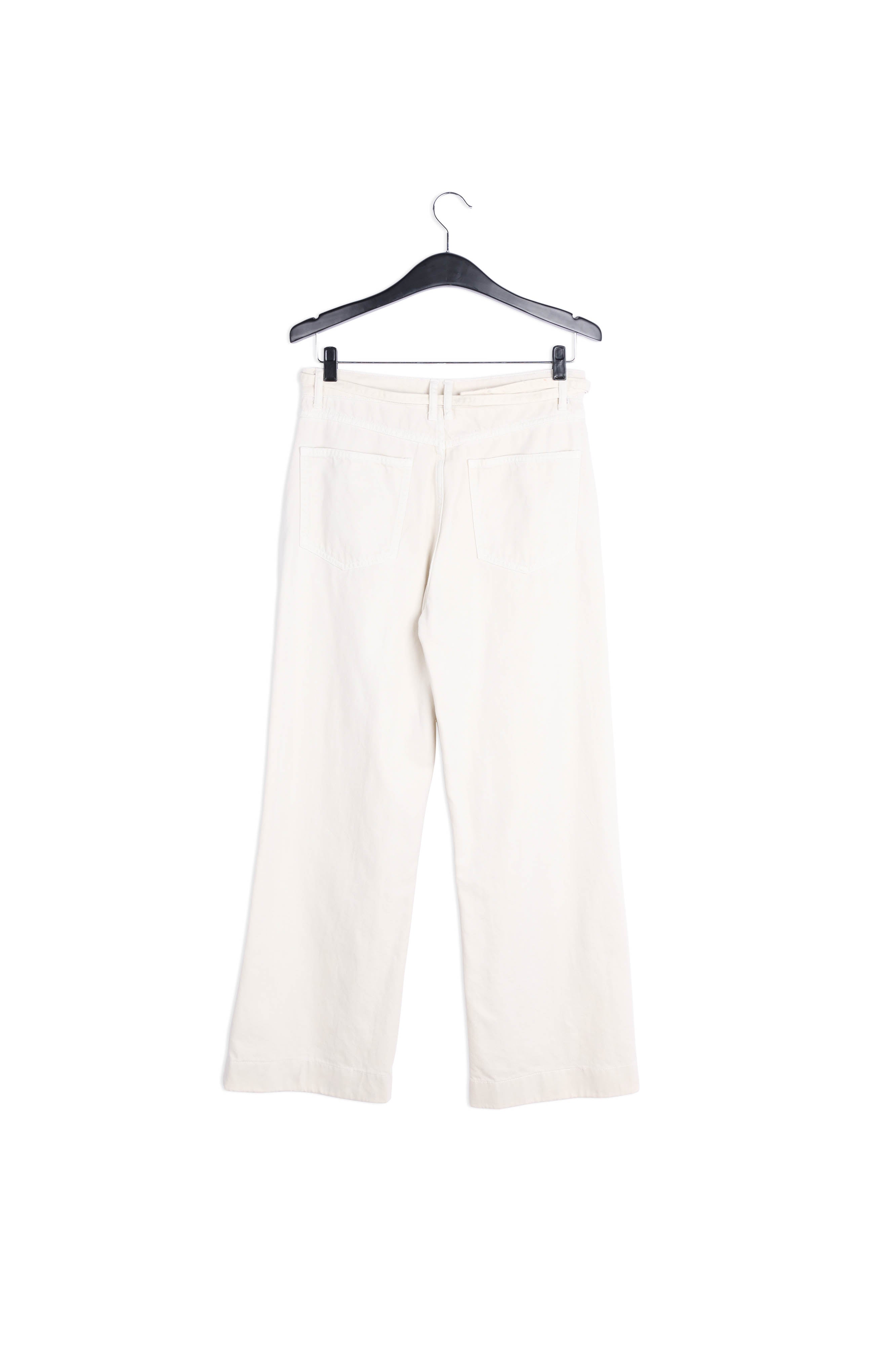 Jean blanc cassé aux jambes larges RE—SSENTIEL | Essentiel second hand