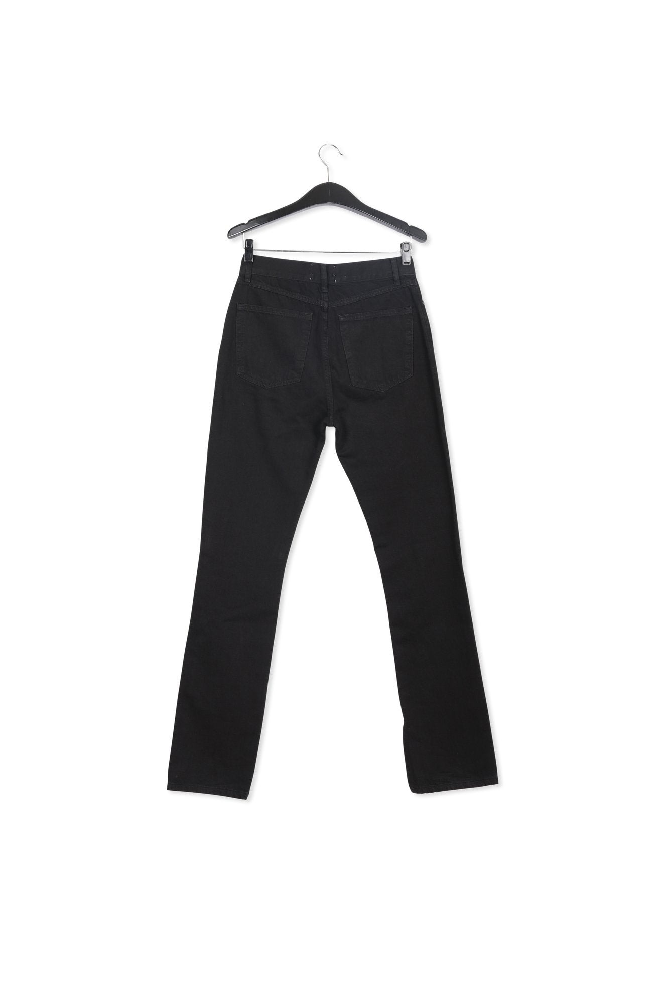 Black high-rise straight-leg jeans RE—SSENTIEL | Essentiel second hand