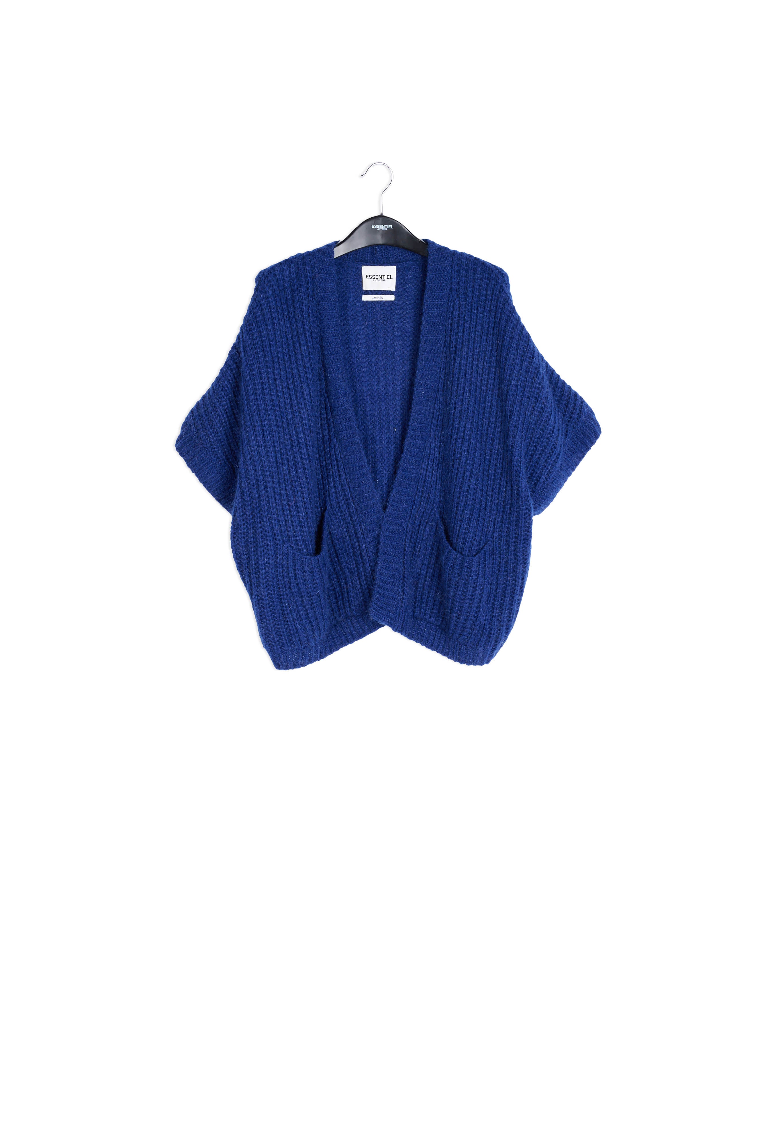 Blue mohair-blend cardigan RE—SSENTIEL | Essentiel second hand