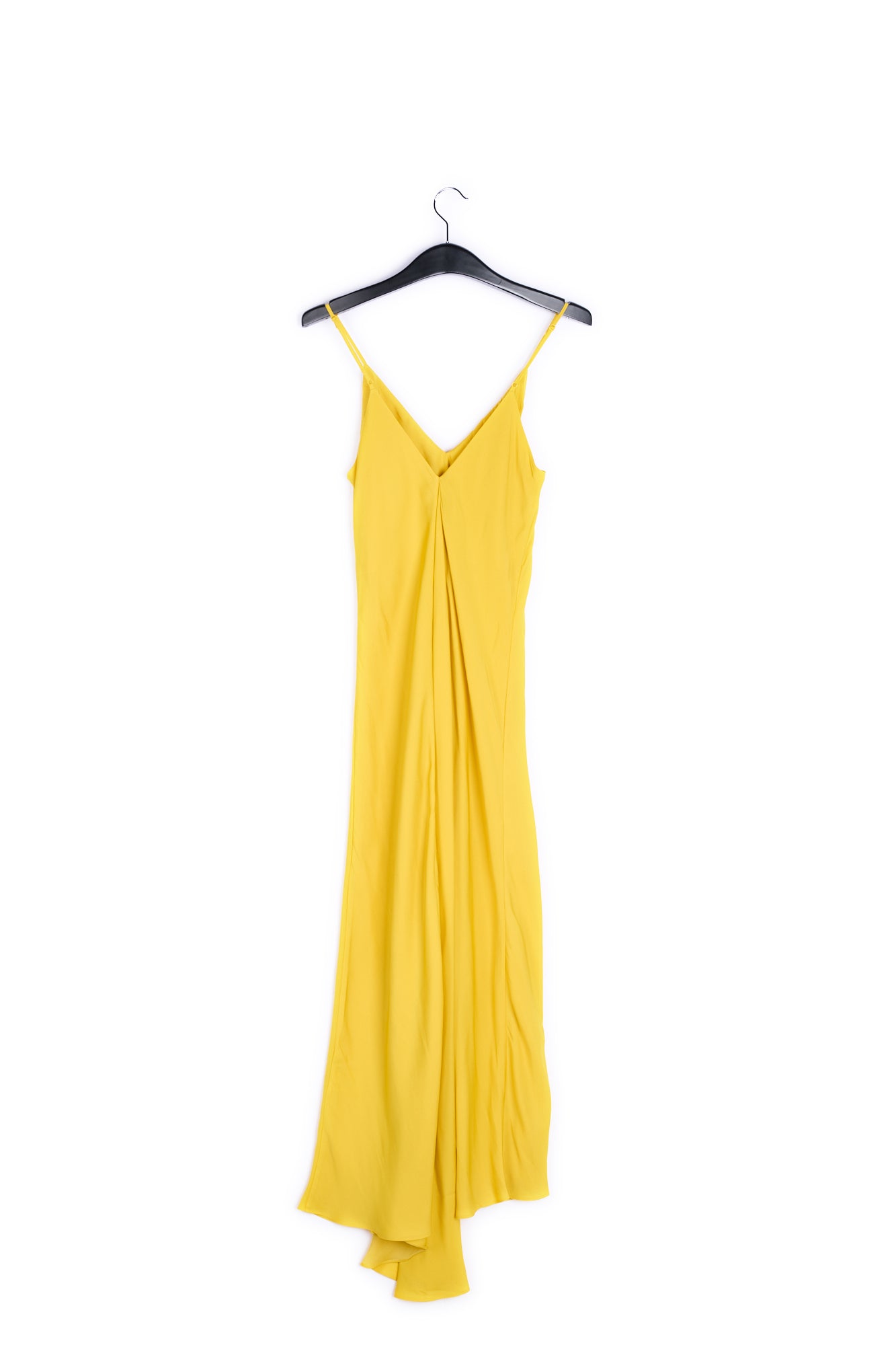 Yellow maxi-length slip dress RE—SSENTIEL | Essentiel second hand