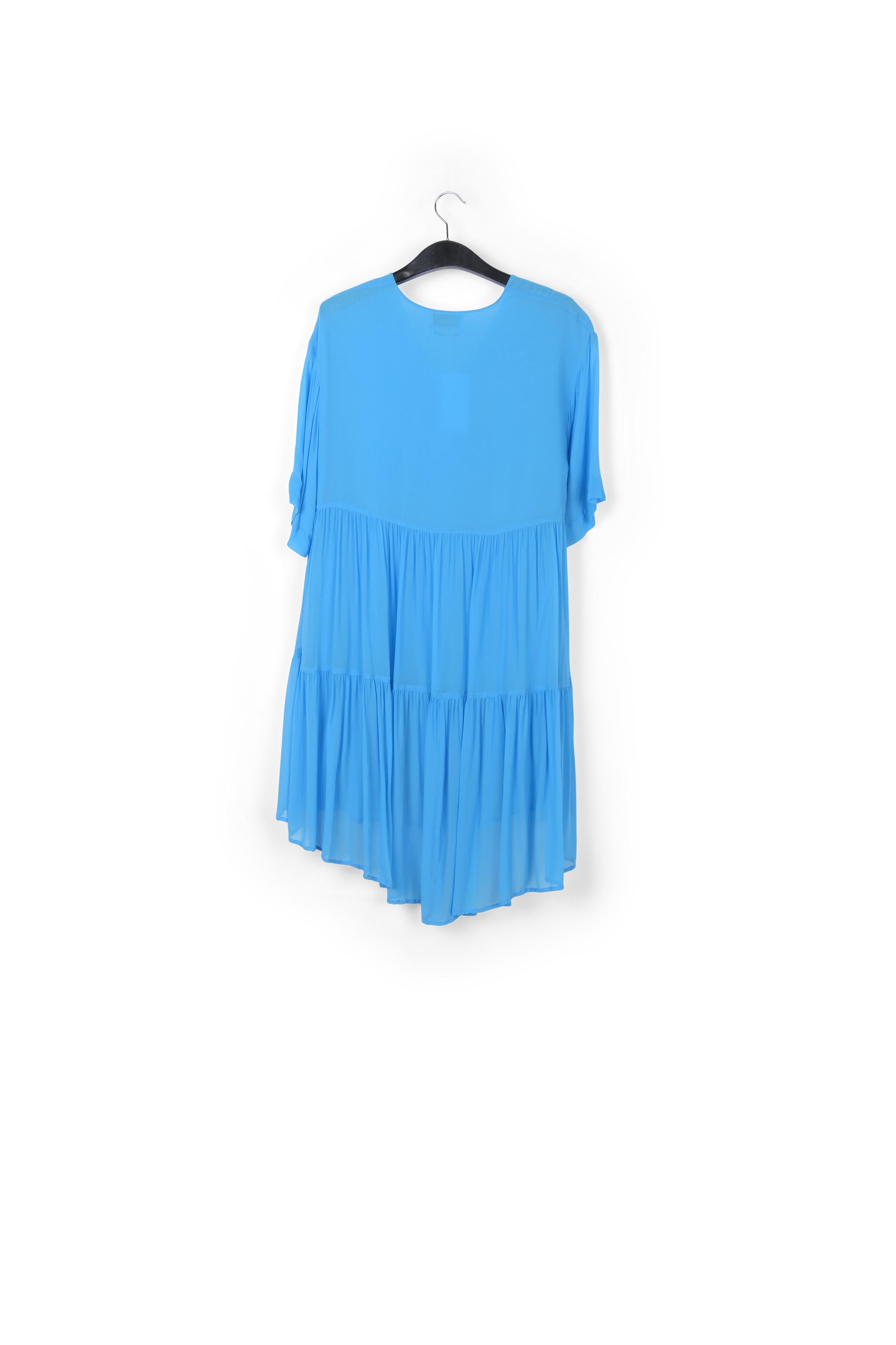 Mini robe bleue à volants RE—SSENTIEL | Essentiel second hand