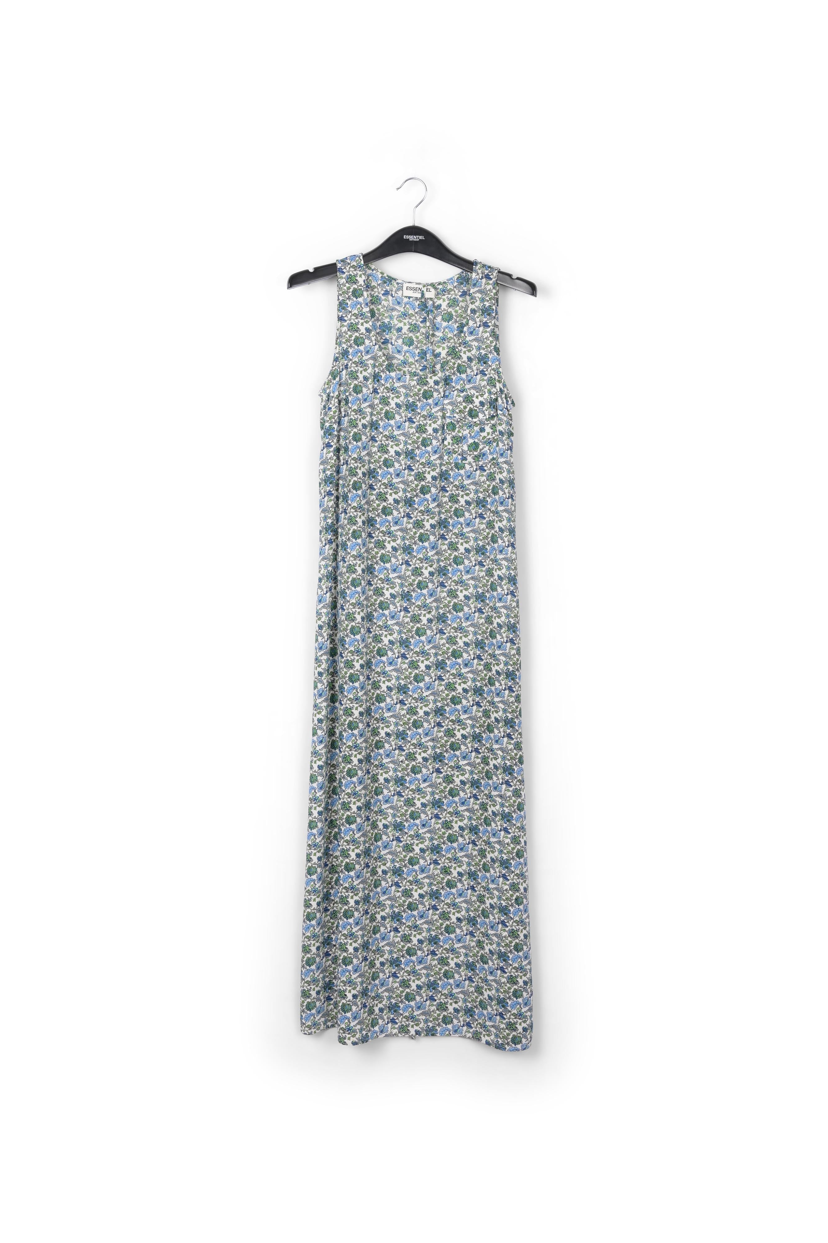 Floral print sleeveless maxi dress with rhinestones RE—SSENTIEL | Essentiel second hand
