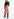 Stripe and red floral print A-line skirt Faume - seconde main