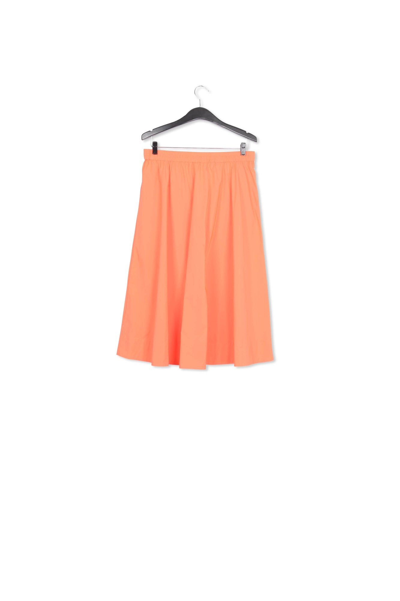 Orange midi-length A-line skirt RE—SSENTIEL | Essentiel second hand
