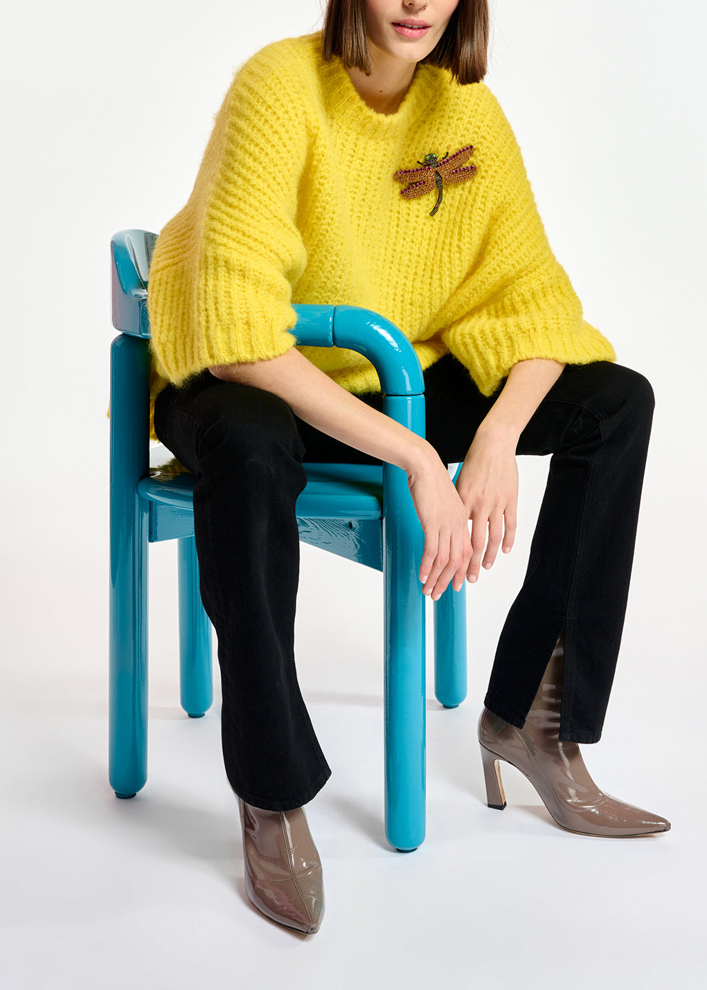 Pull boxy jaune RE—SSENTIEL | Essentiel second hand