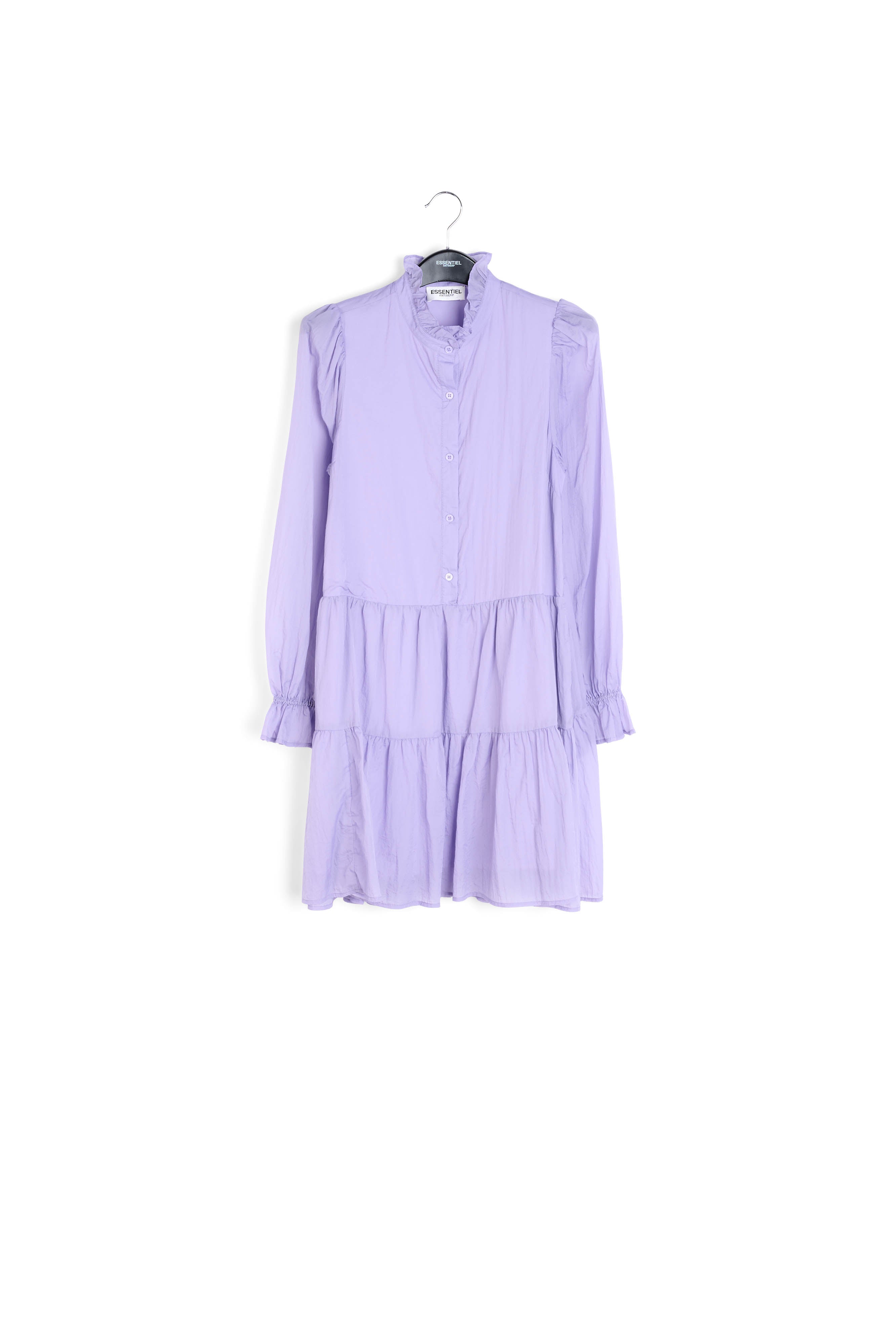 Mauve mini-jurk met volants RE—SSENTIEL | Essentiel second hand
