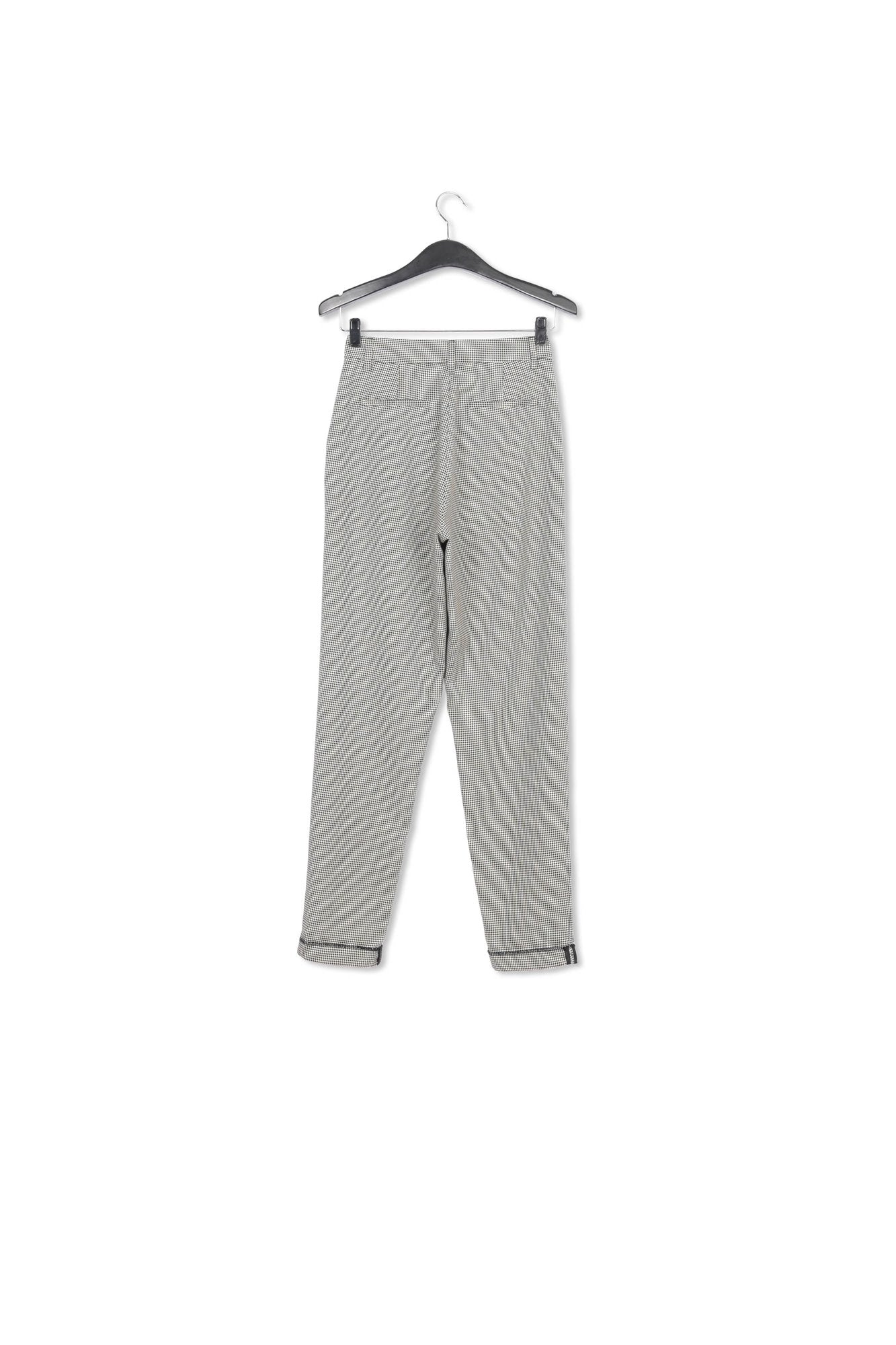 Loose-fit houndstooth high-waist pants RE—SSENTIEL | Essentiel second hand