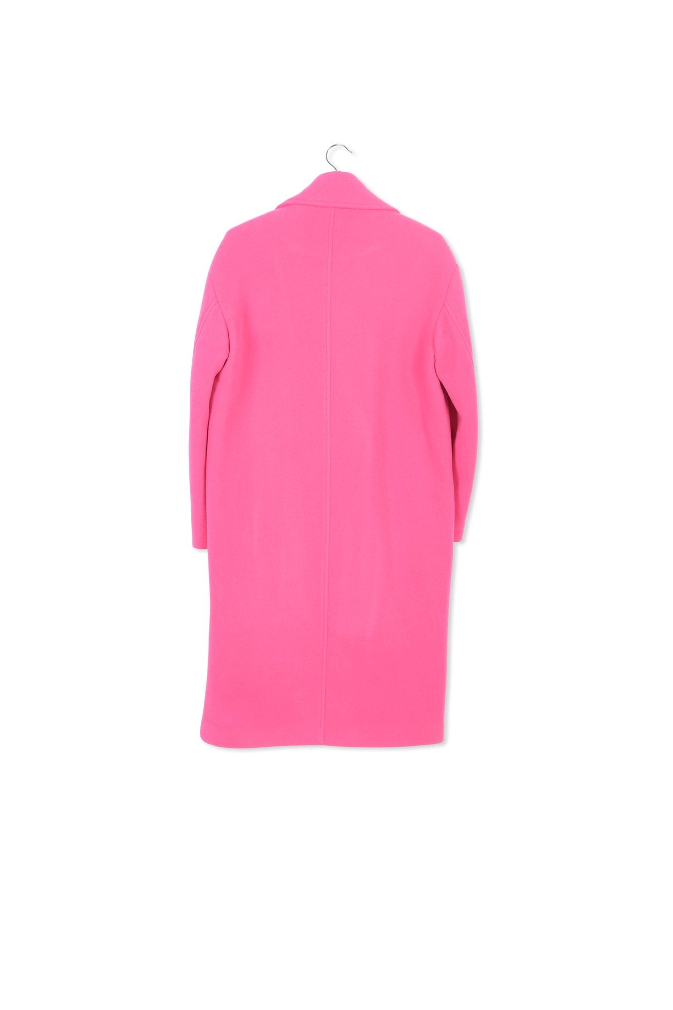 Fluoroze wolmix jas met dubbele knopenrij RE—SSENTIEL | Essentiel second hand