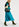 Intarsia gebreide trui in donkergroen, blauw en rood Faume - seconde main